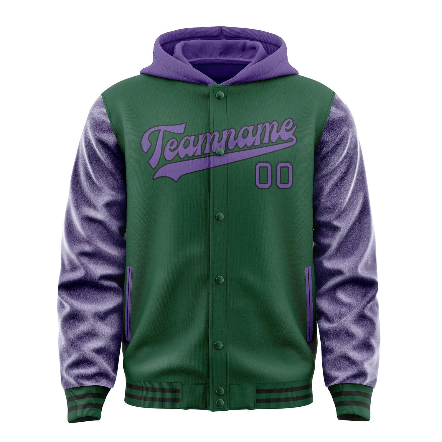 Custom Green Light Purple Jacket