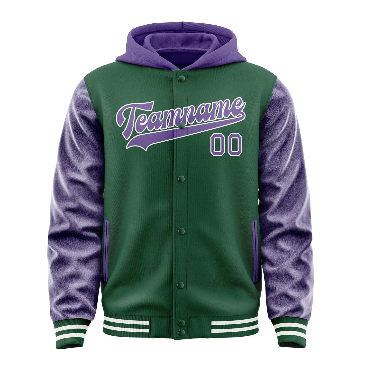 Custom Green Light Purple Jacket