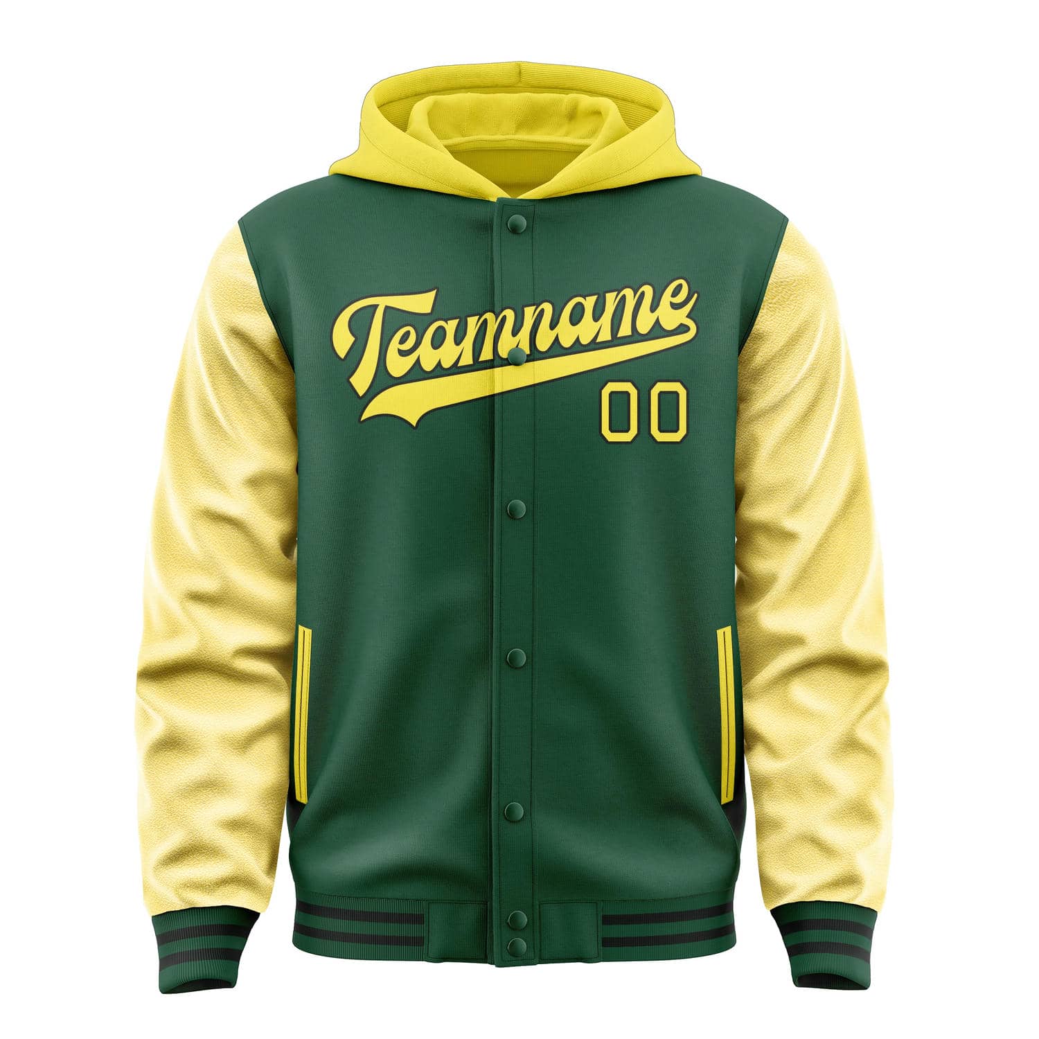 Custom Green Light Yellow Jacket