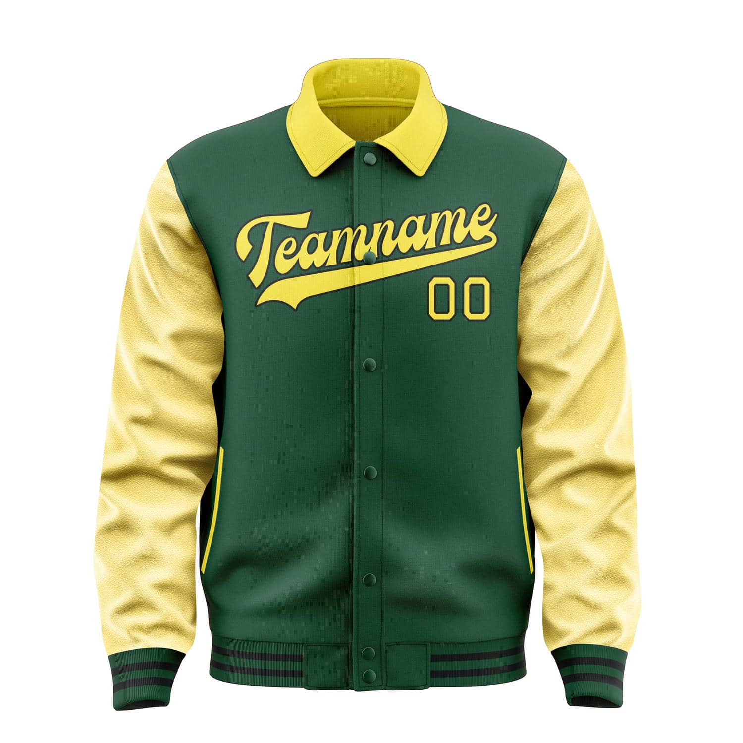 Custom Green Light Yellow Jacket