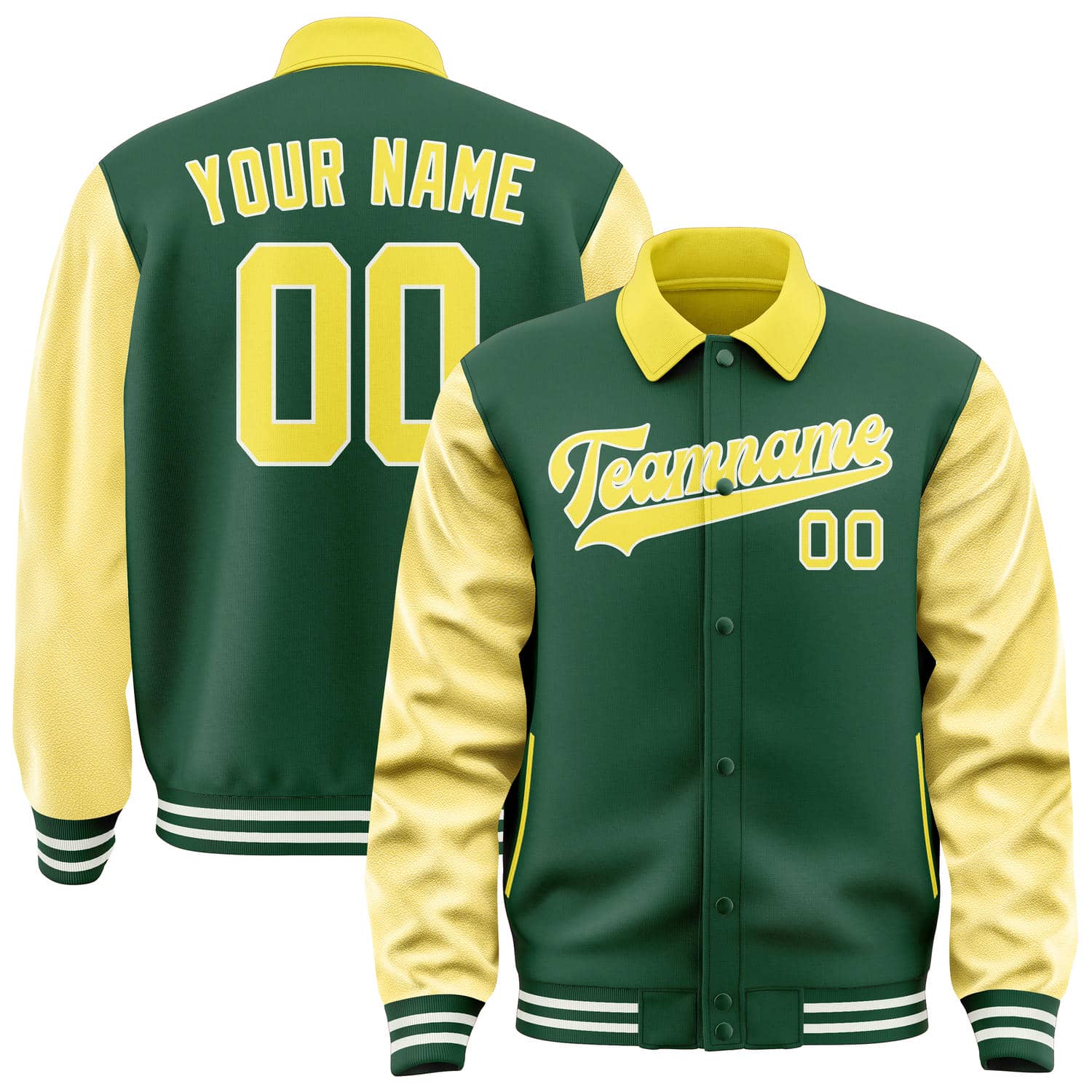 Custom Green Light Yellow Jacket