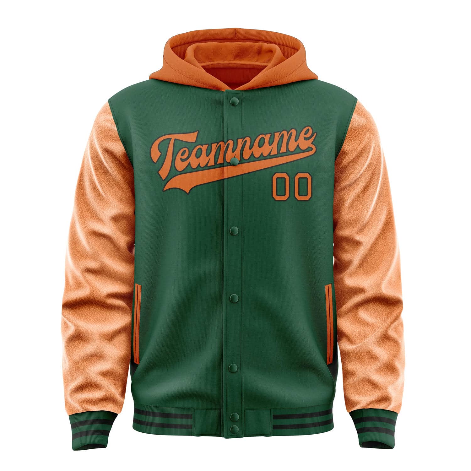 Custom Green Orange Jacket
