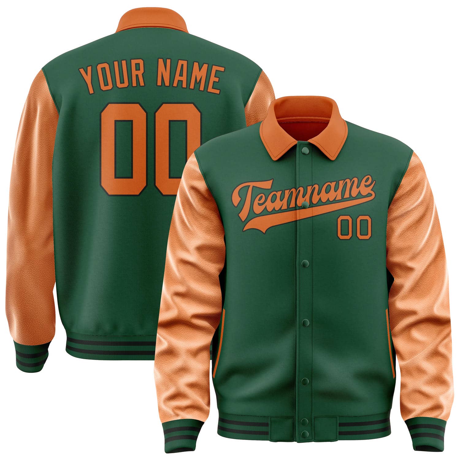 Custom Green Orange Jacket