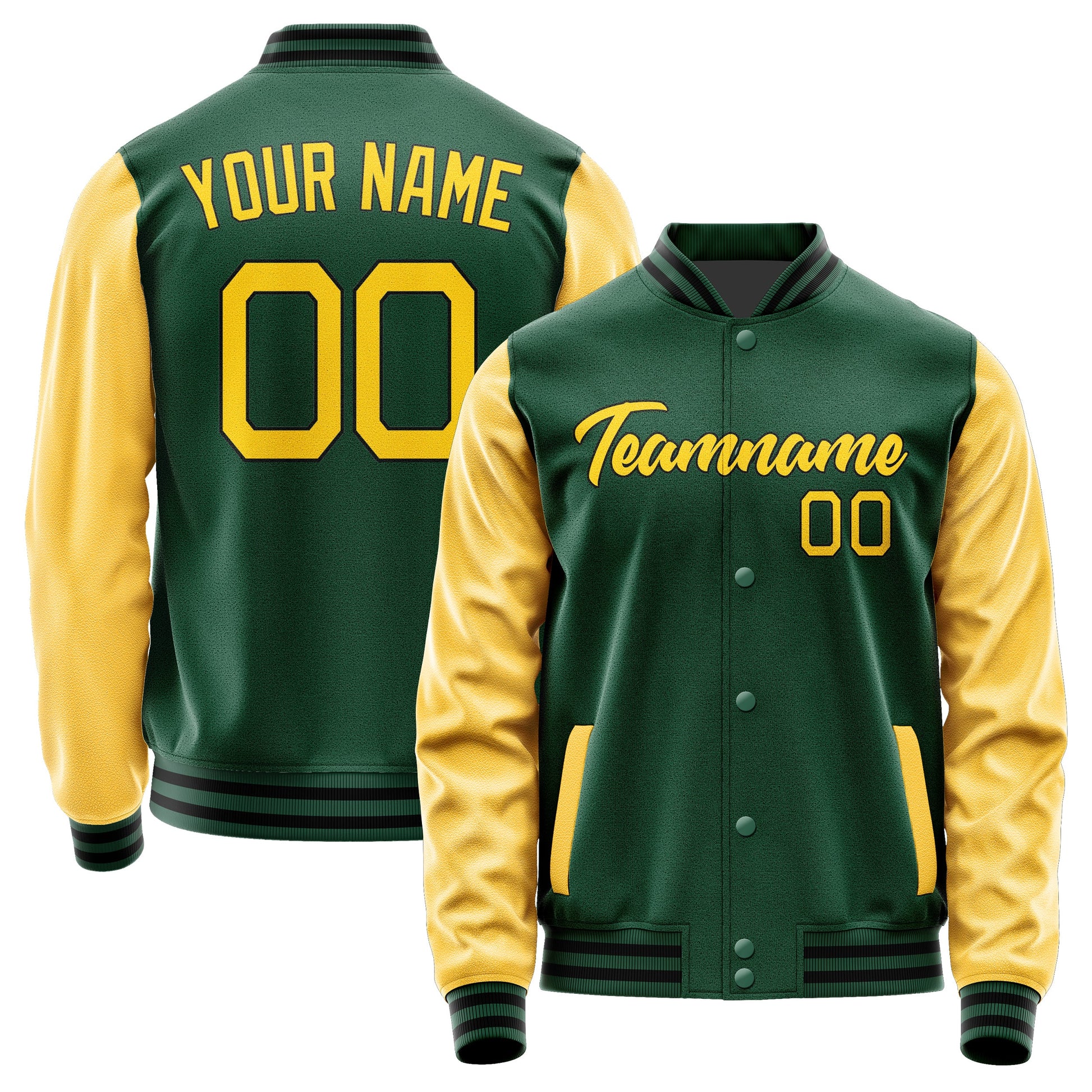 Custom Green Gold Jacket JA0505300517B21730