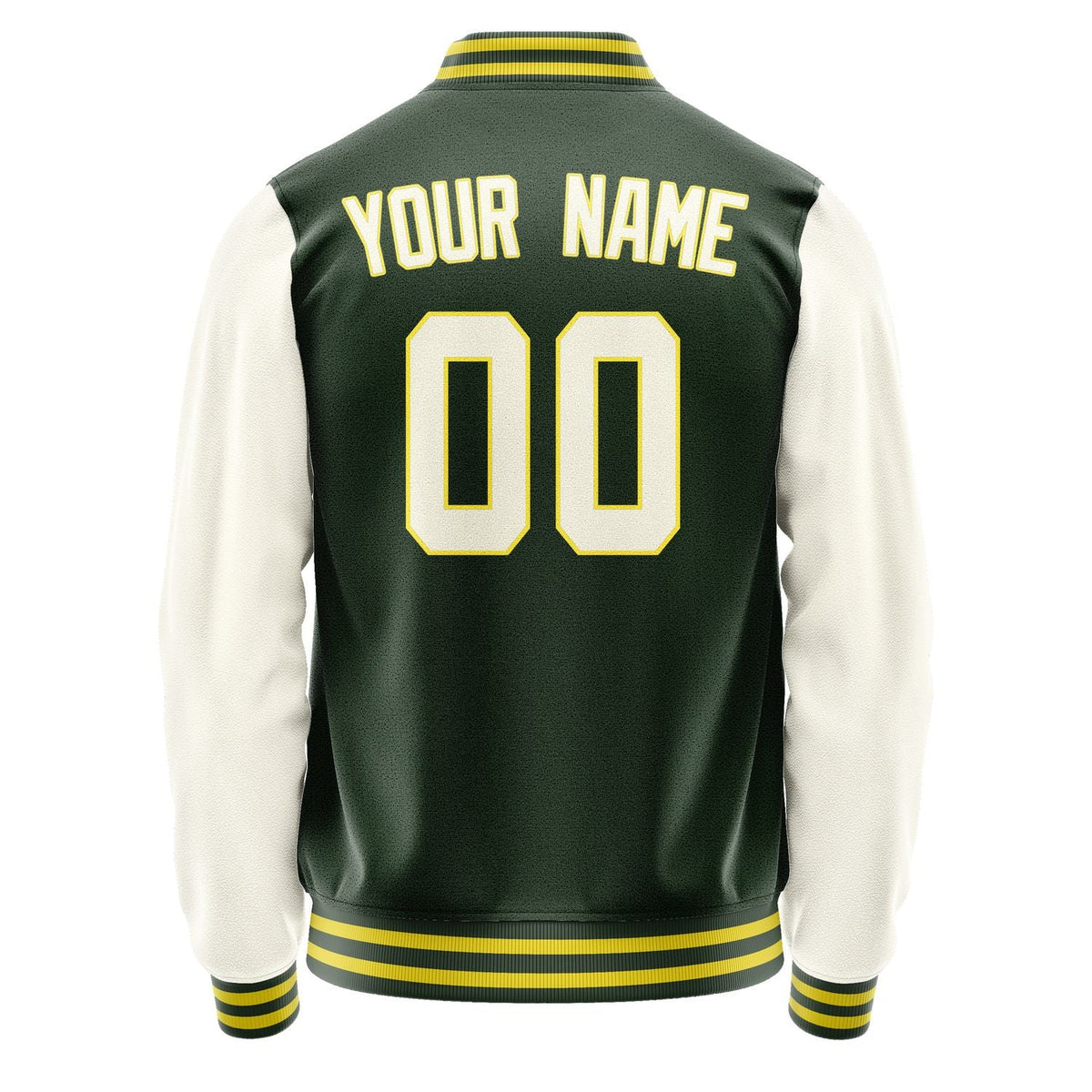 Custom Dark Green Cream Jacket JA0606030626B32603
