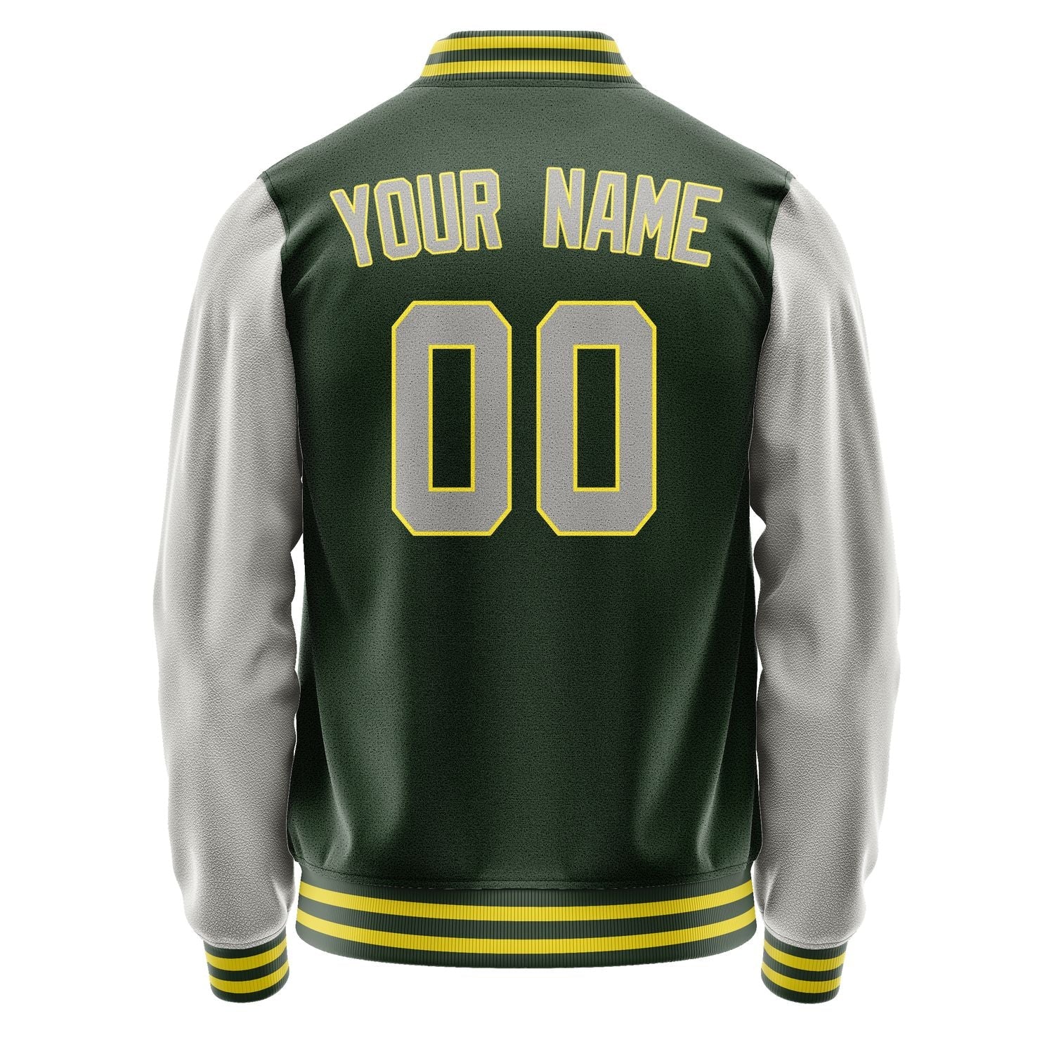 Custom Dark Green Gray Jacket JA0606040626B32604