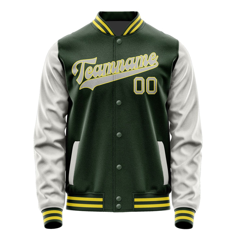 Custom Dark Green Gray Jacket JA0606040626B32604