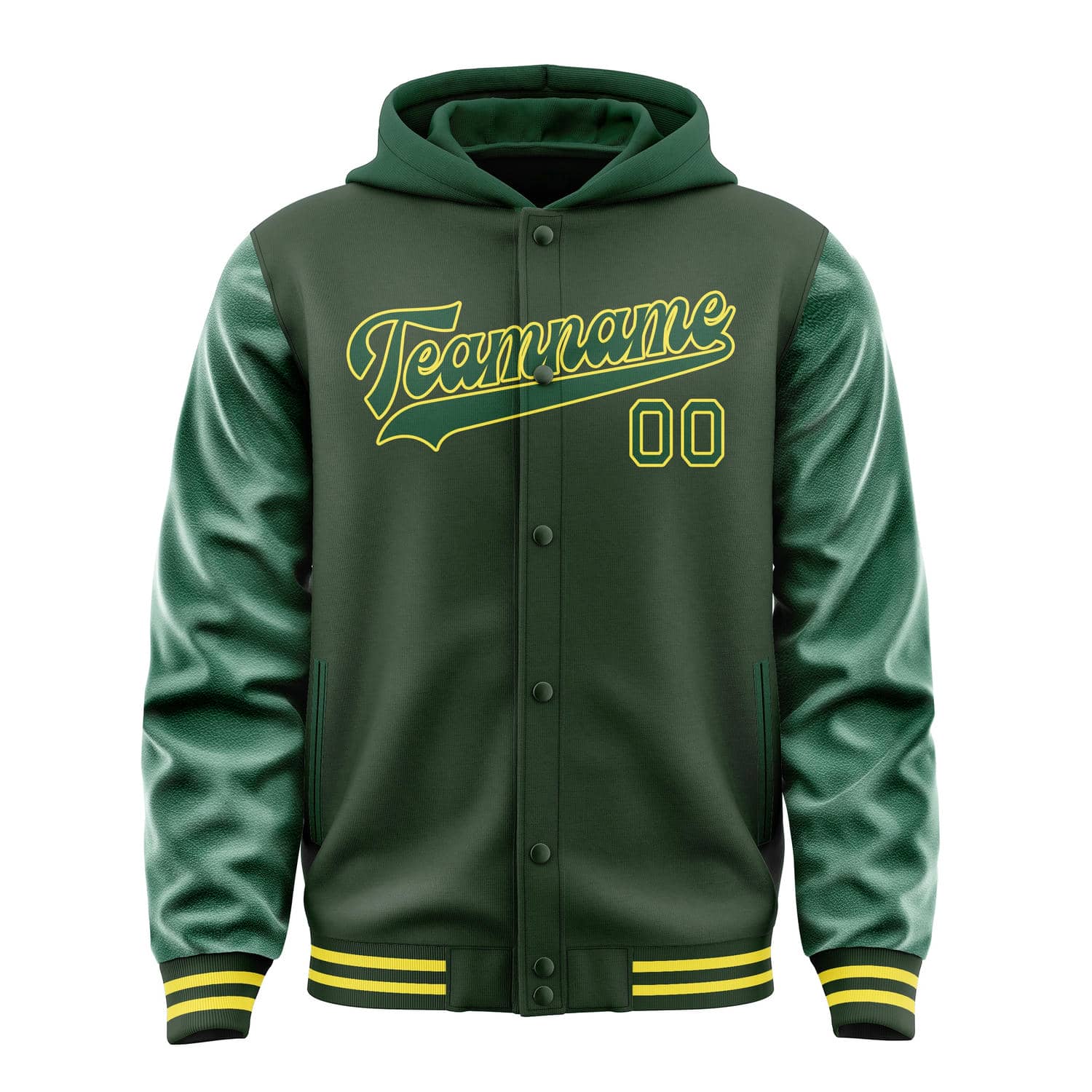 Custom Dark Green Green Jacket