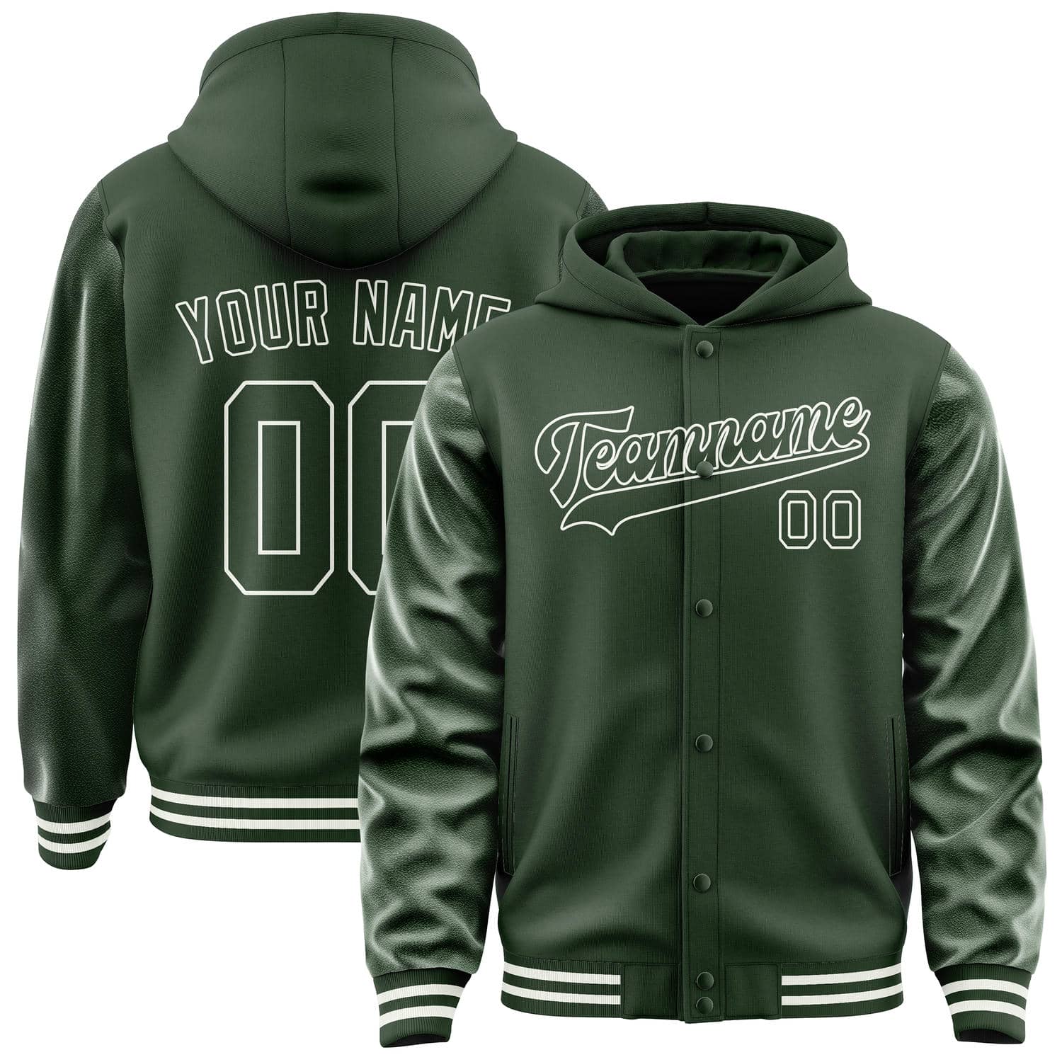Custom Dark Green Dark Green Jacket