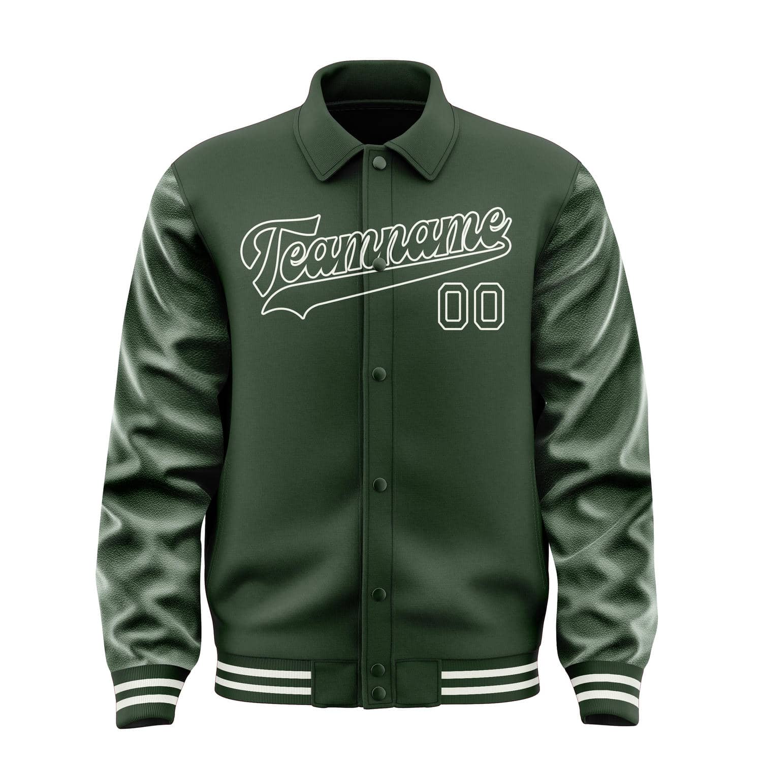 Custom Dark Green Dark Green Jacket