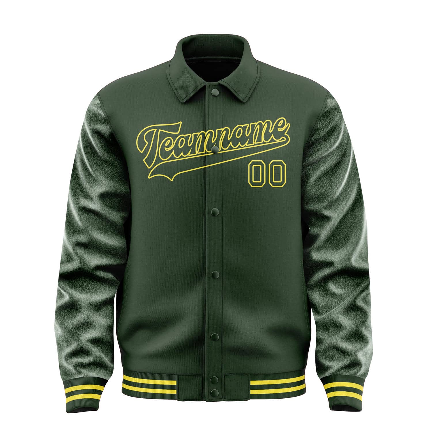 Custom Dark Green Dark Green Jacket