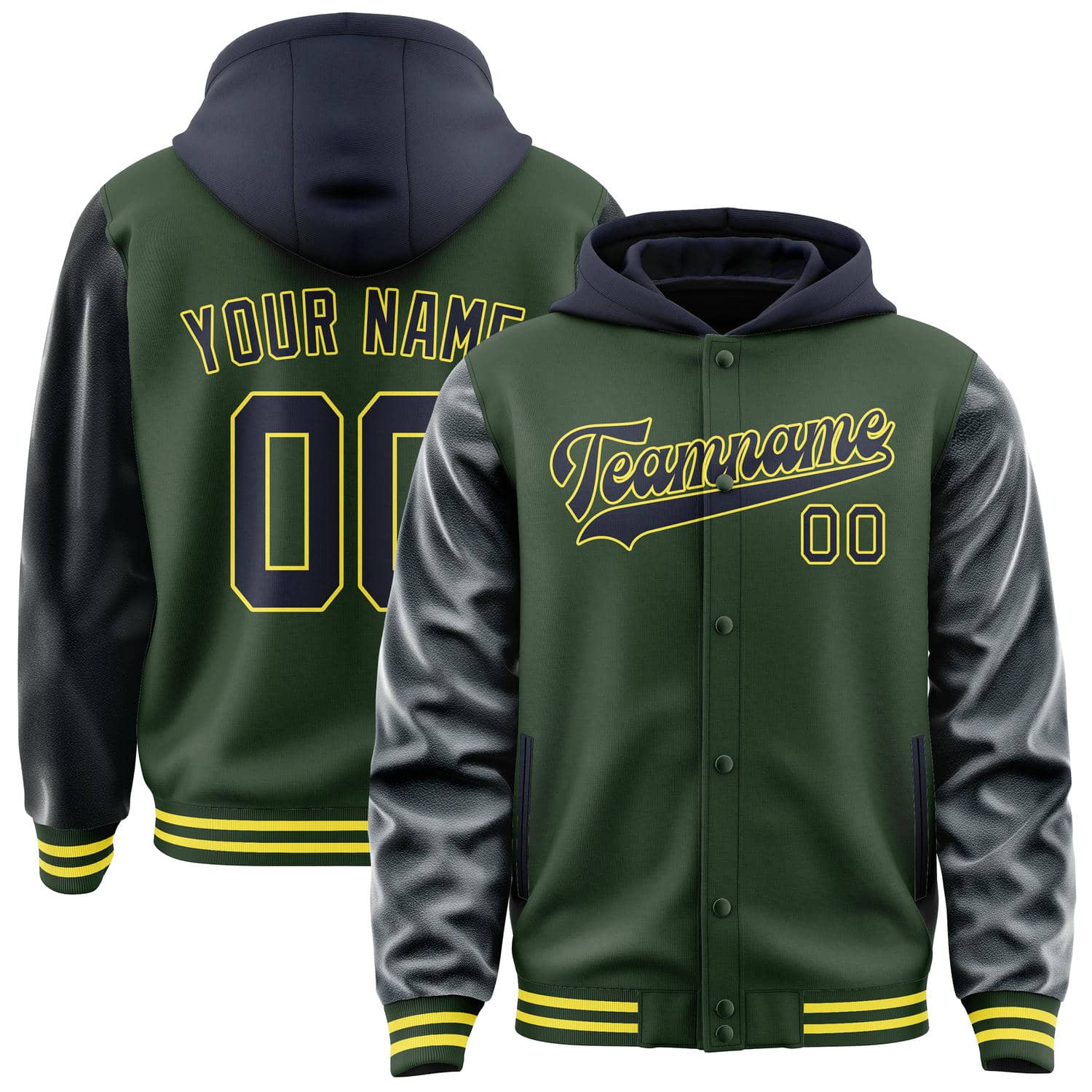 Custom Dark Green Navy Jacket