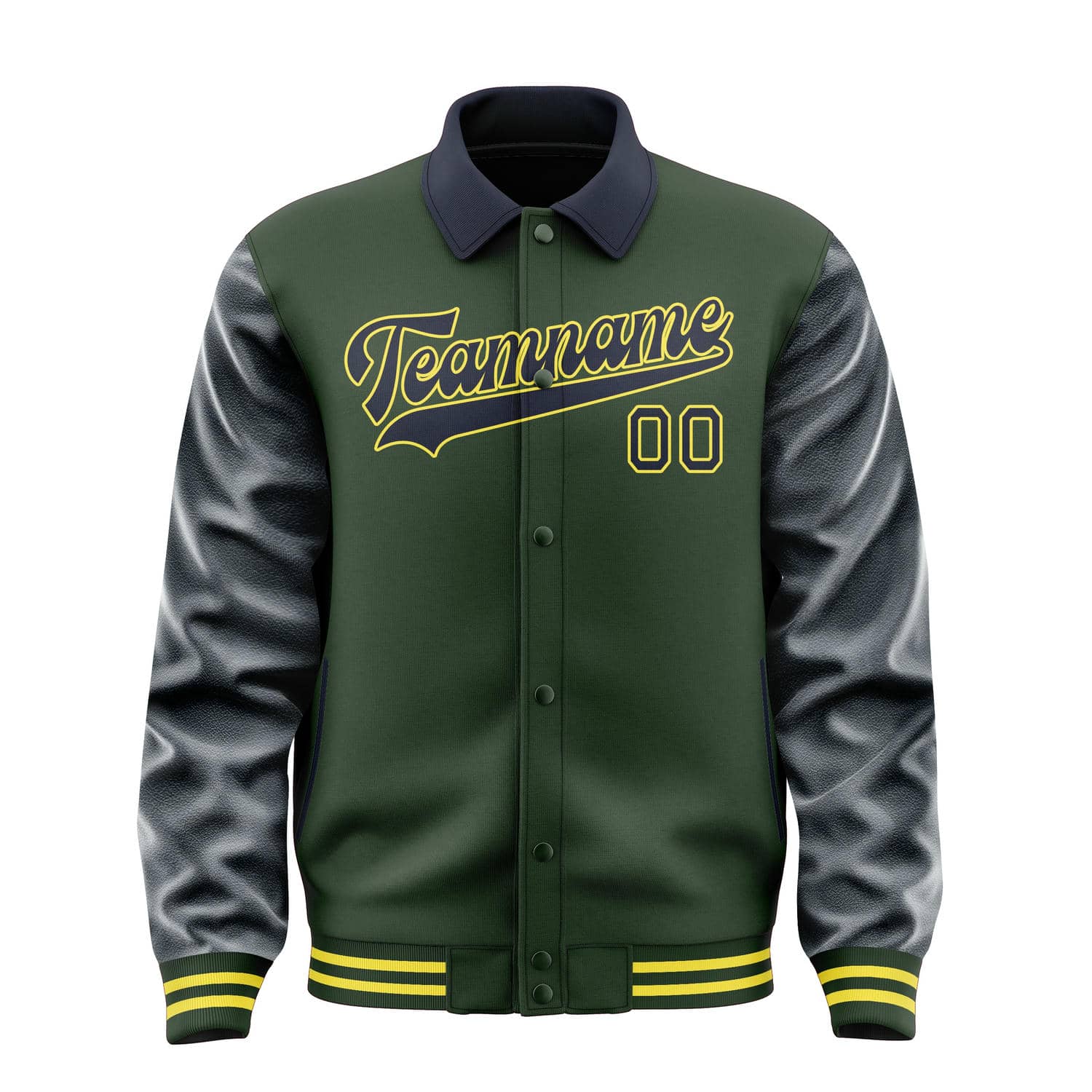 Custom Dark Green Navy Jacket