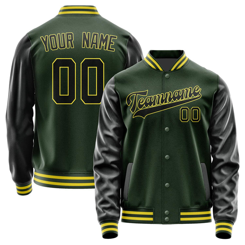 Custom Dark Green Black Jacket JA0606170626B32617