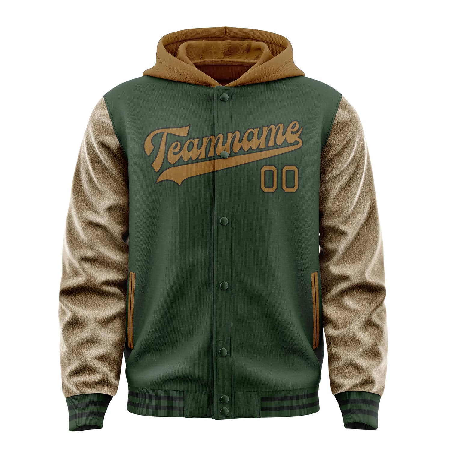 Custom Dark Green Khaki Jacket