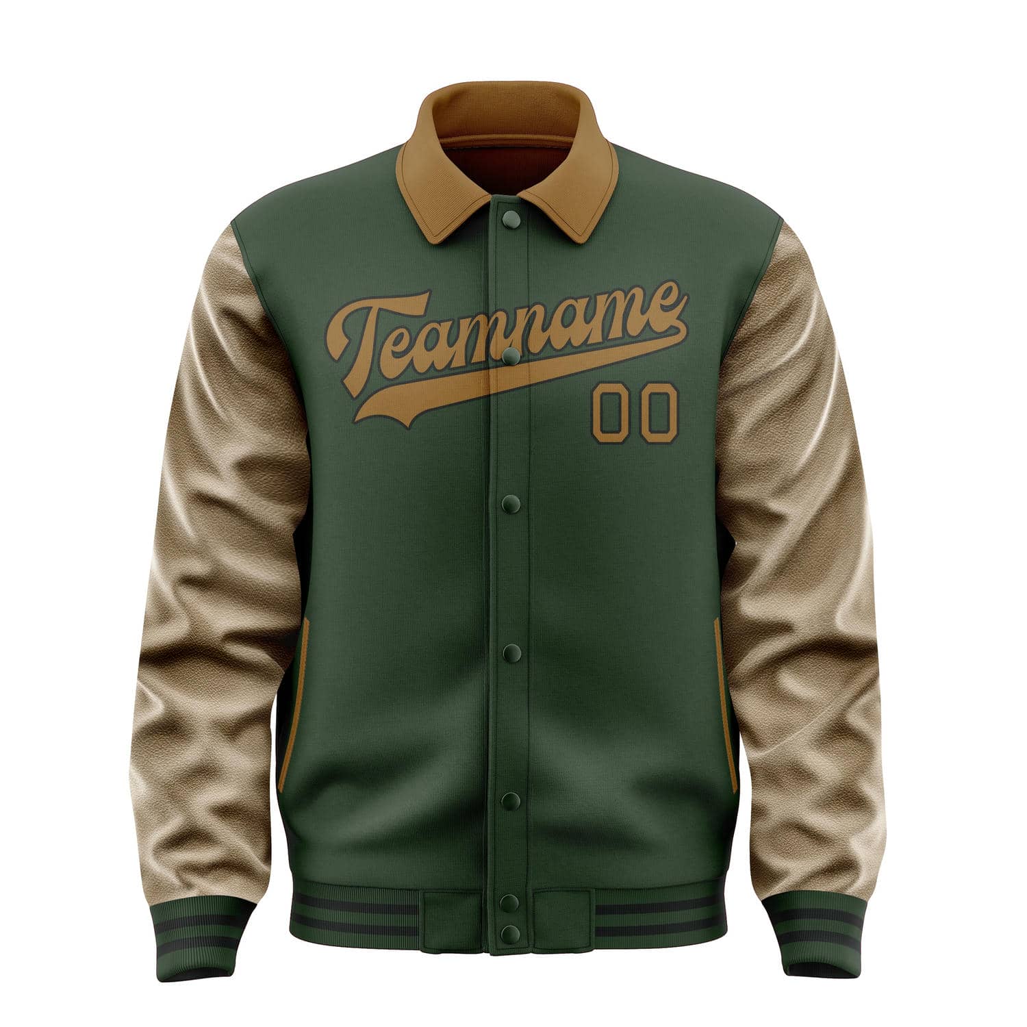 Custom Dark Green Khaki Jacket