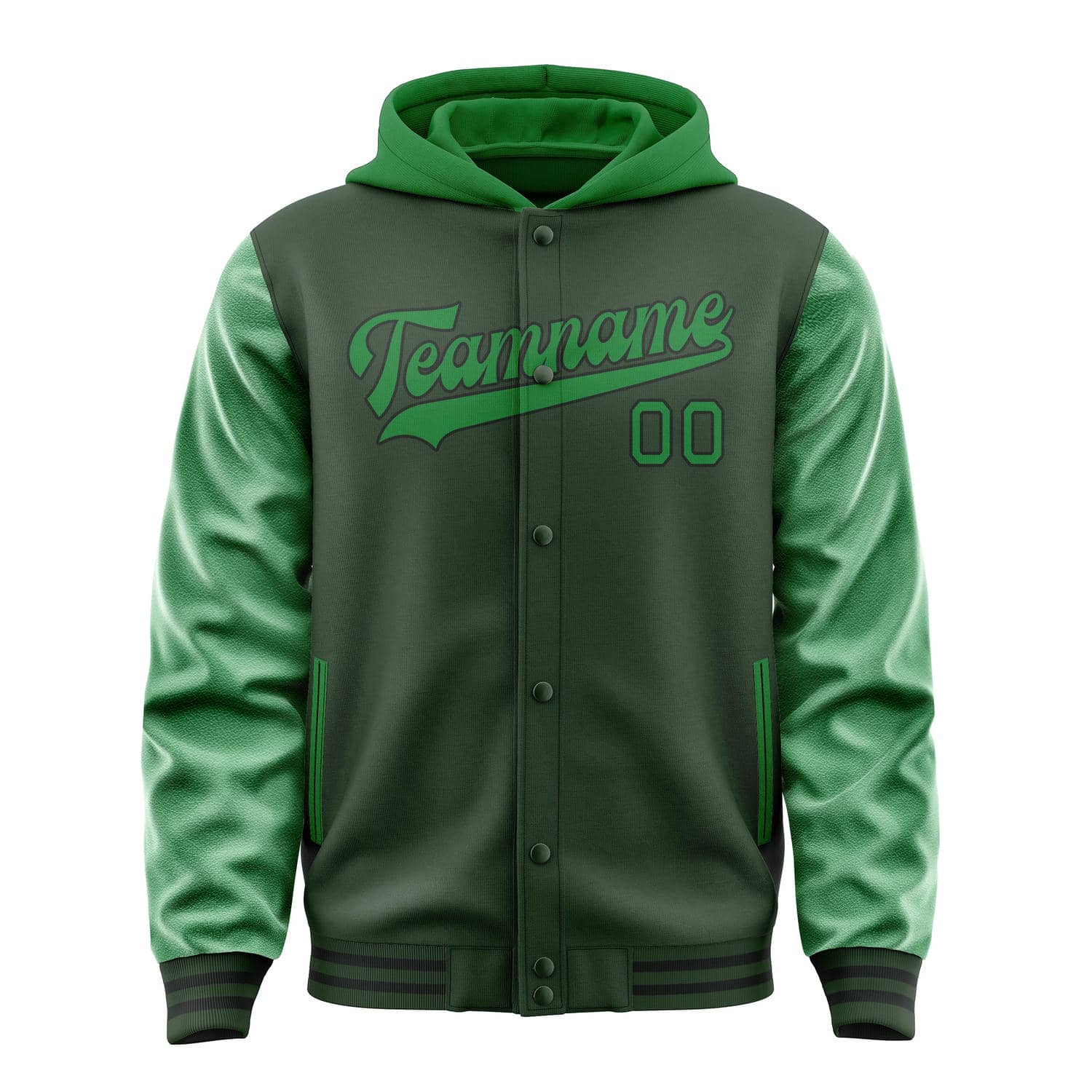 Custom Dark Green Emerald Green Jacket