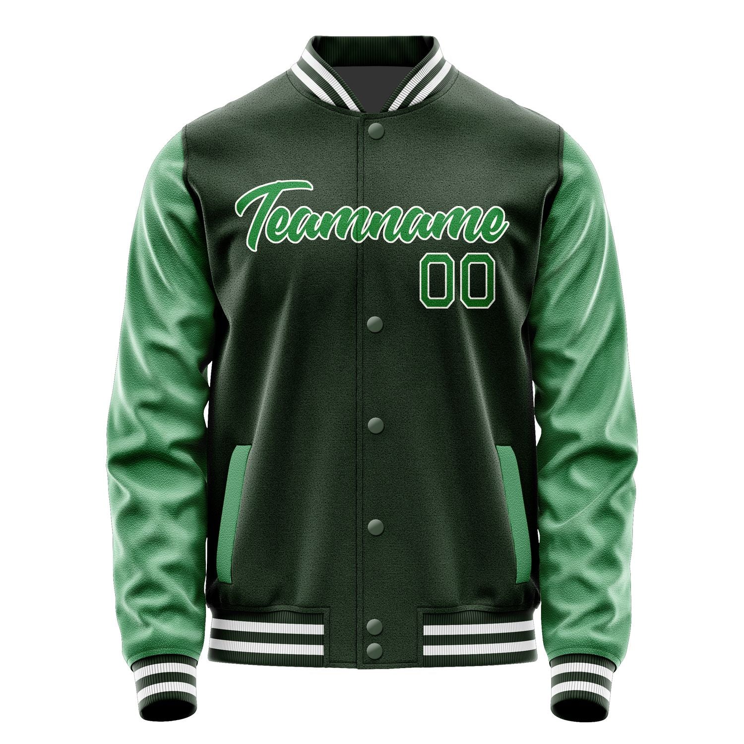 Custom Dark Green Emerald Green Jacket JA0606240618B21824