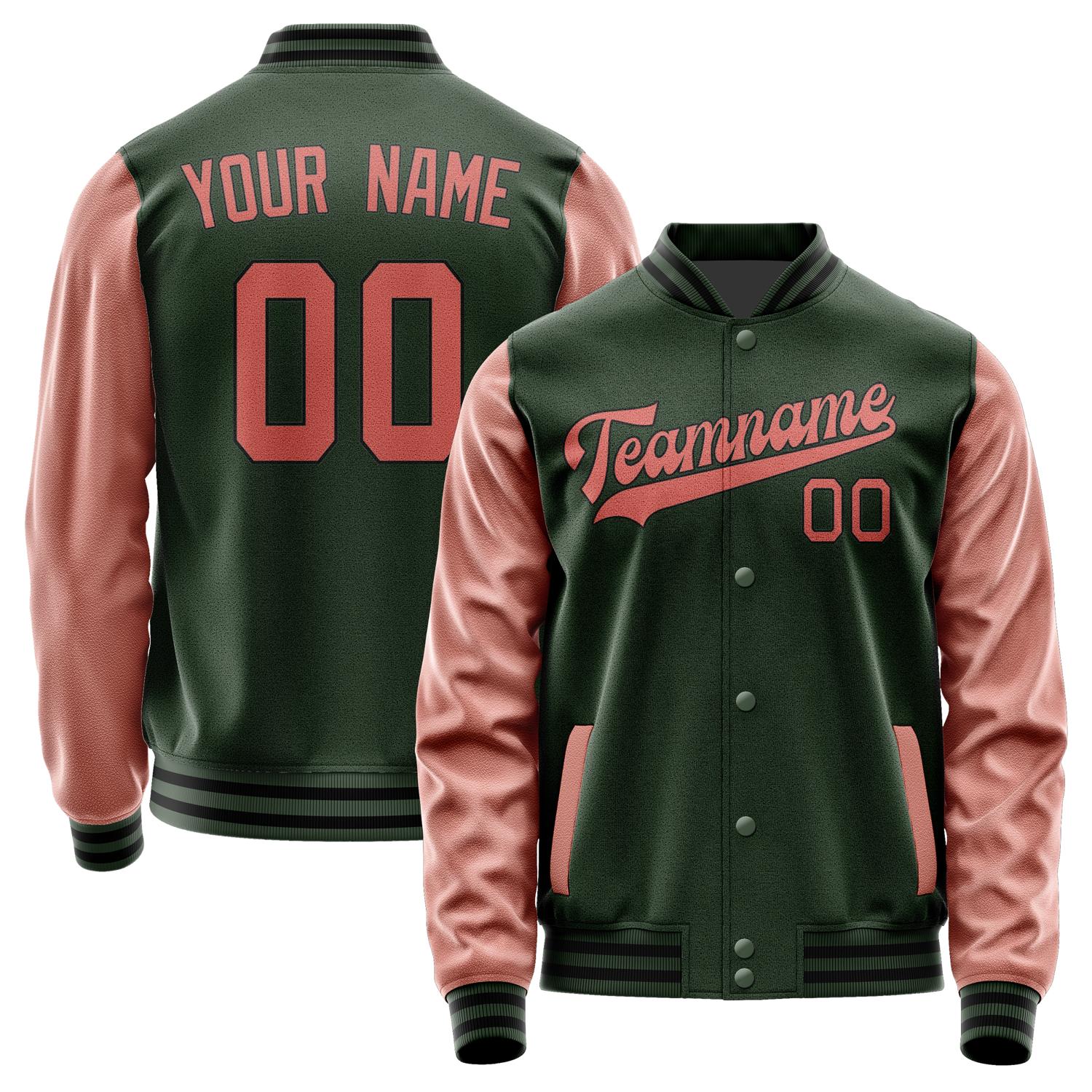 Custom Dark Green Copper Rose Jacket JA0606290617B31729