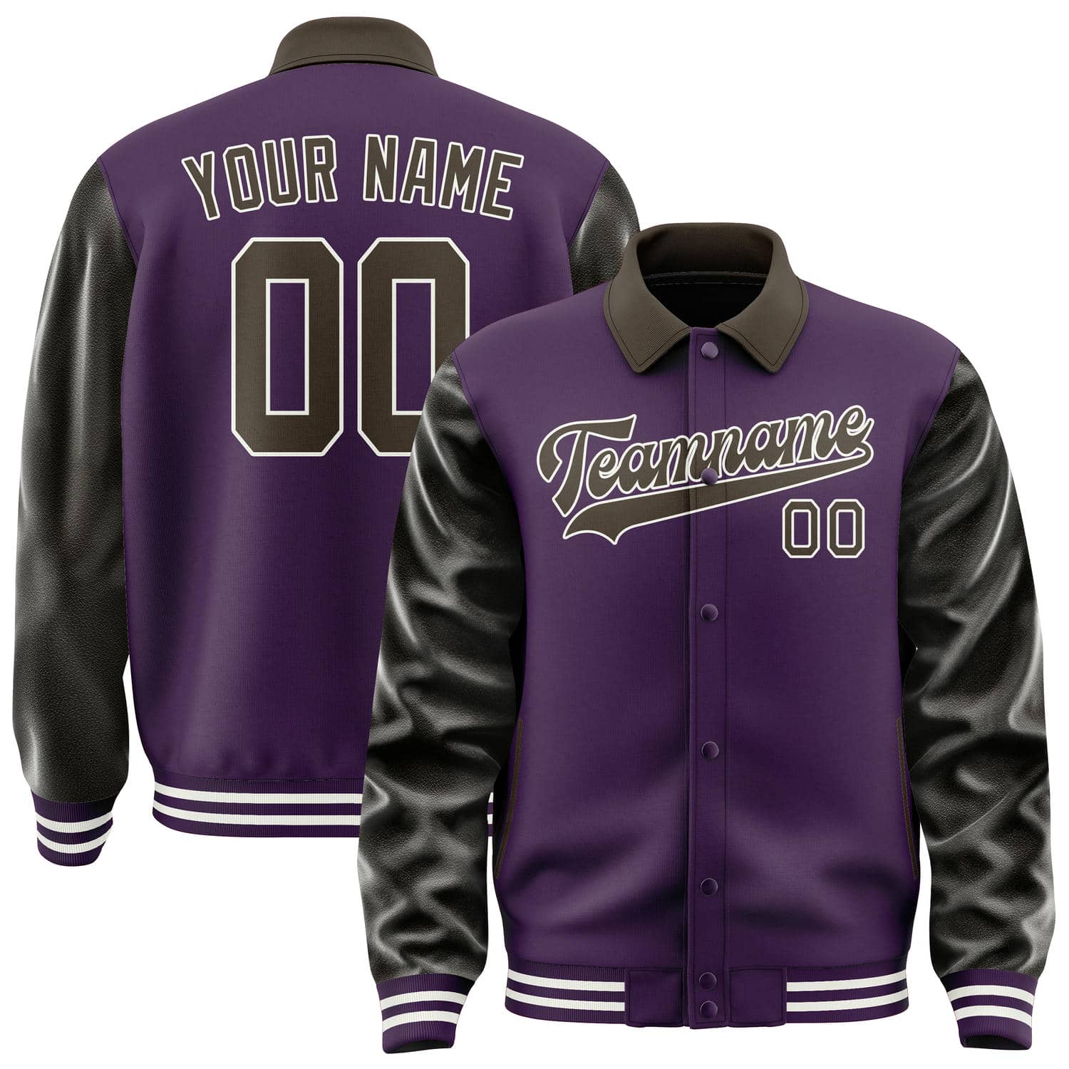 Custom Purple Brown Jacket