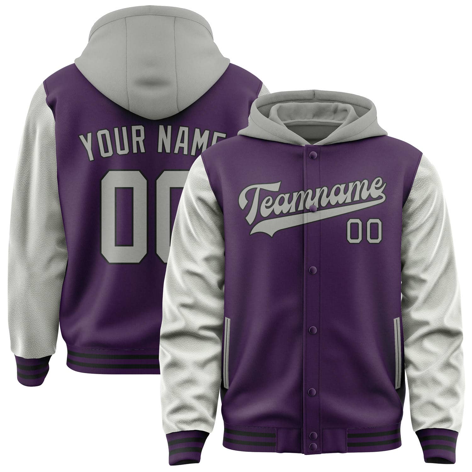 Custom Purple Gray Jacket