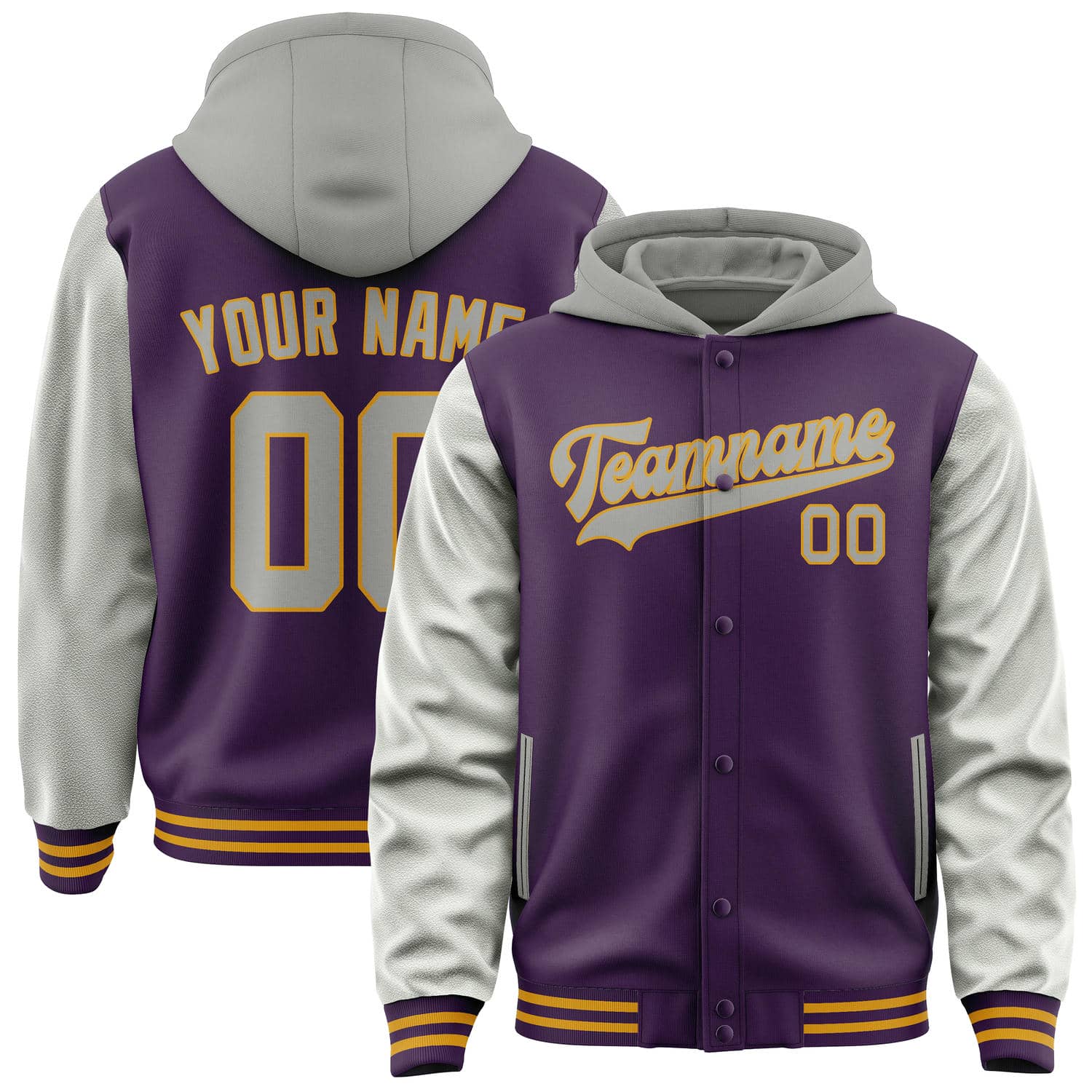 Custom Purple Gray Jacket