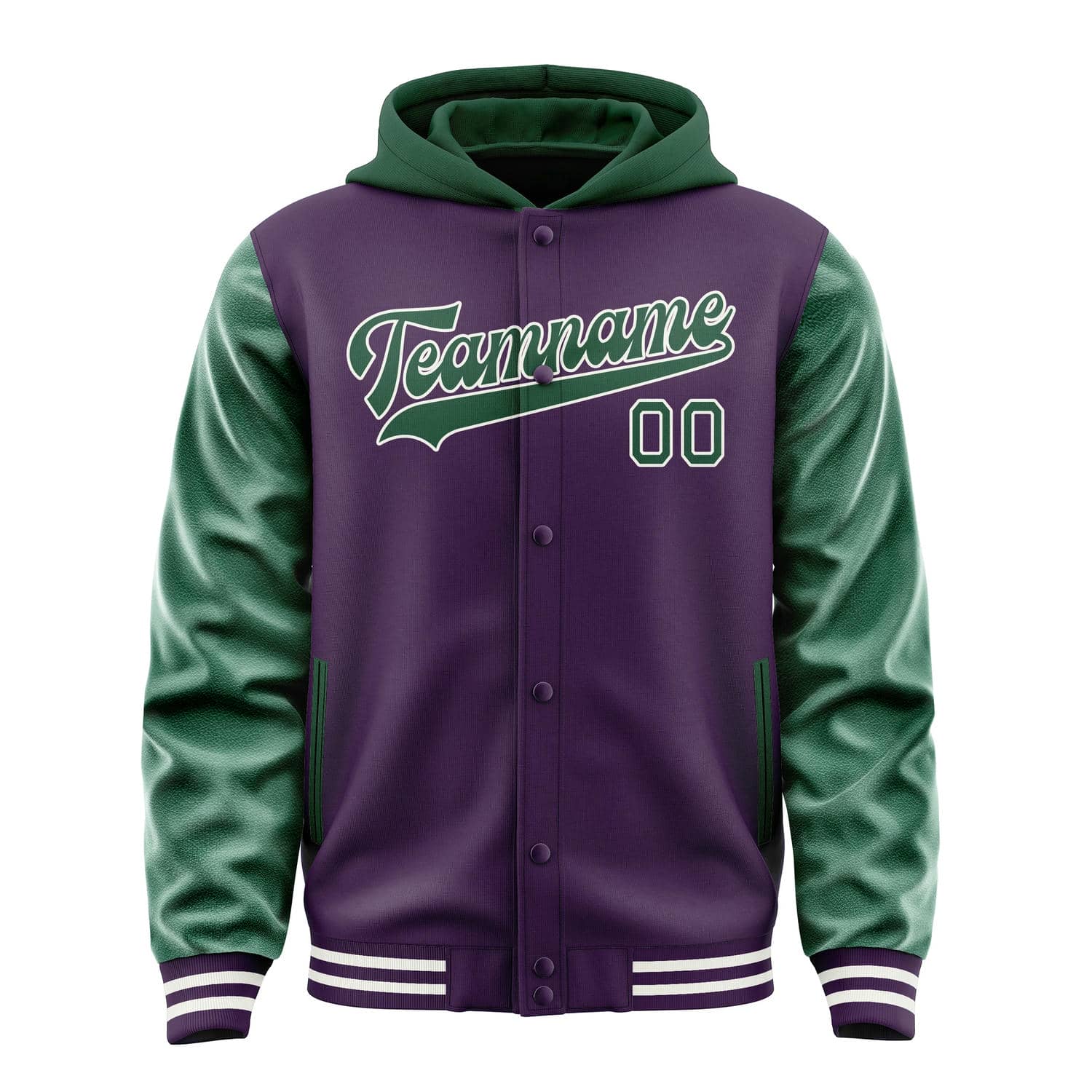 Custom Purple Green Jacket