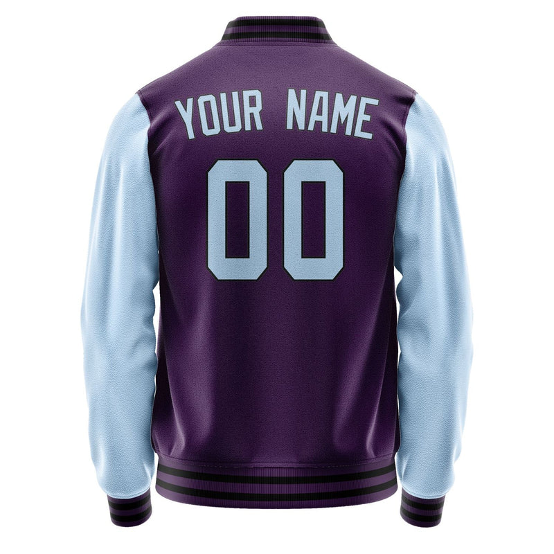 Custom Purple Light Blue Jacket JA0707080717B31708