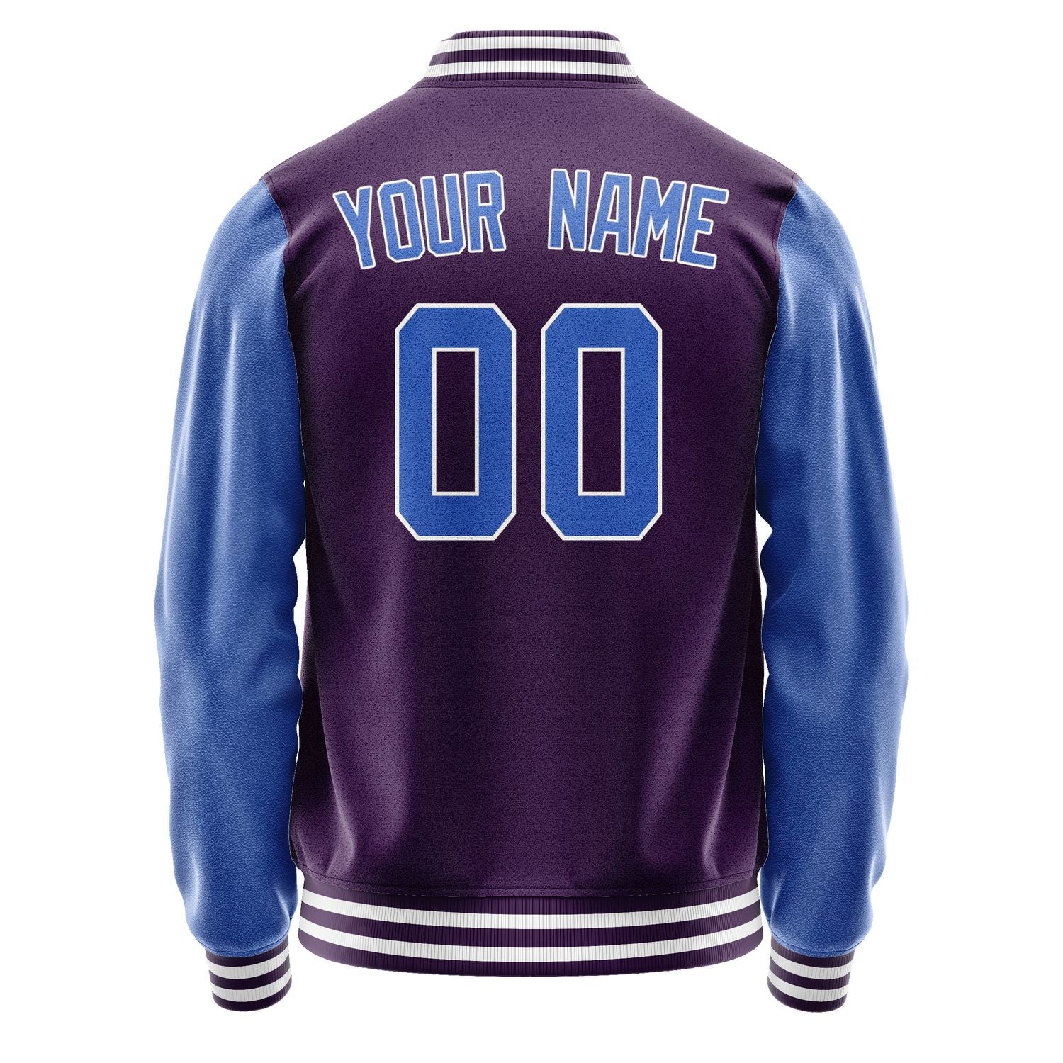 Custom Purple Sky Blue Jacket JA0707090718B31809