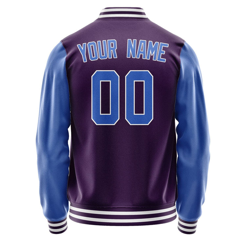 Custom Purple Sky Blue Jacket JA0707090718B31809