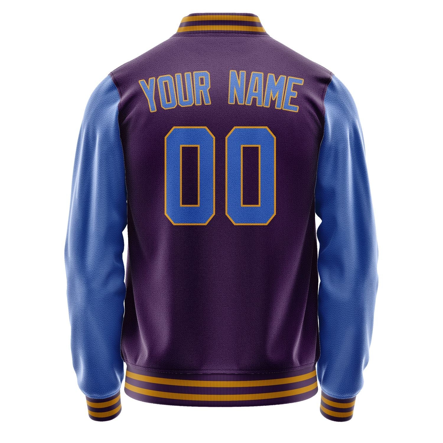 Custom Purple Sky Blue Jacket JA0707090719B31909