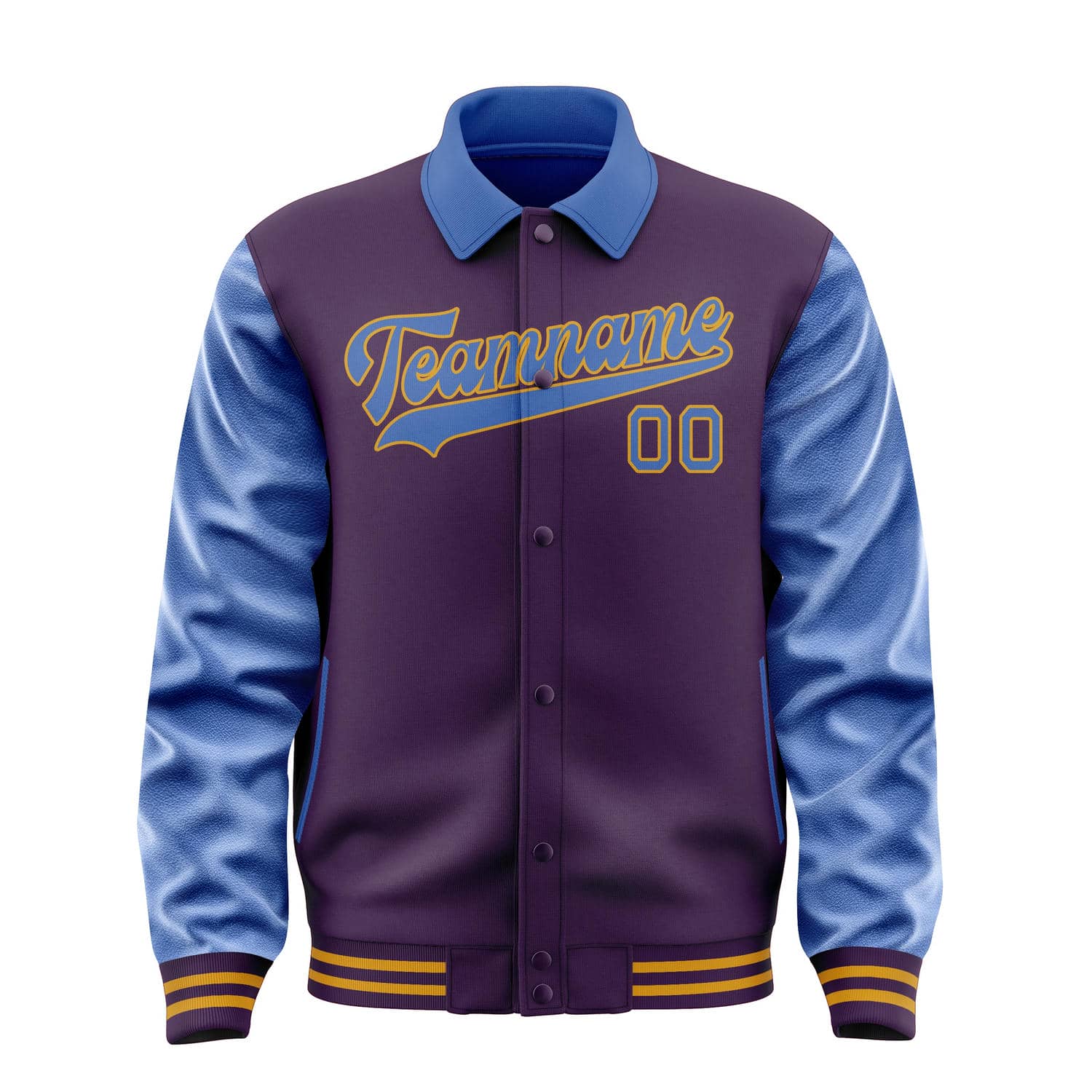Custom Purple Sky Blue Jacket