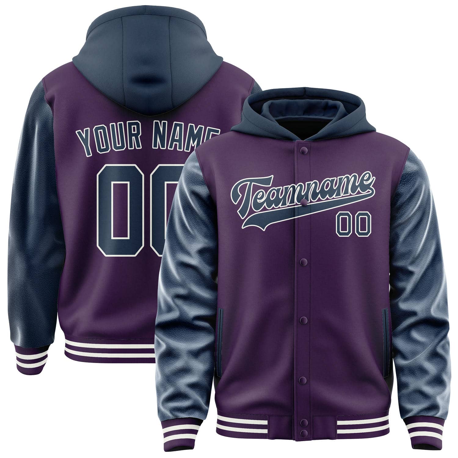 Custom Purple Blue Jacket