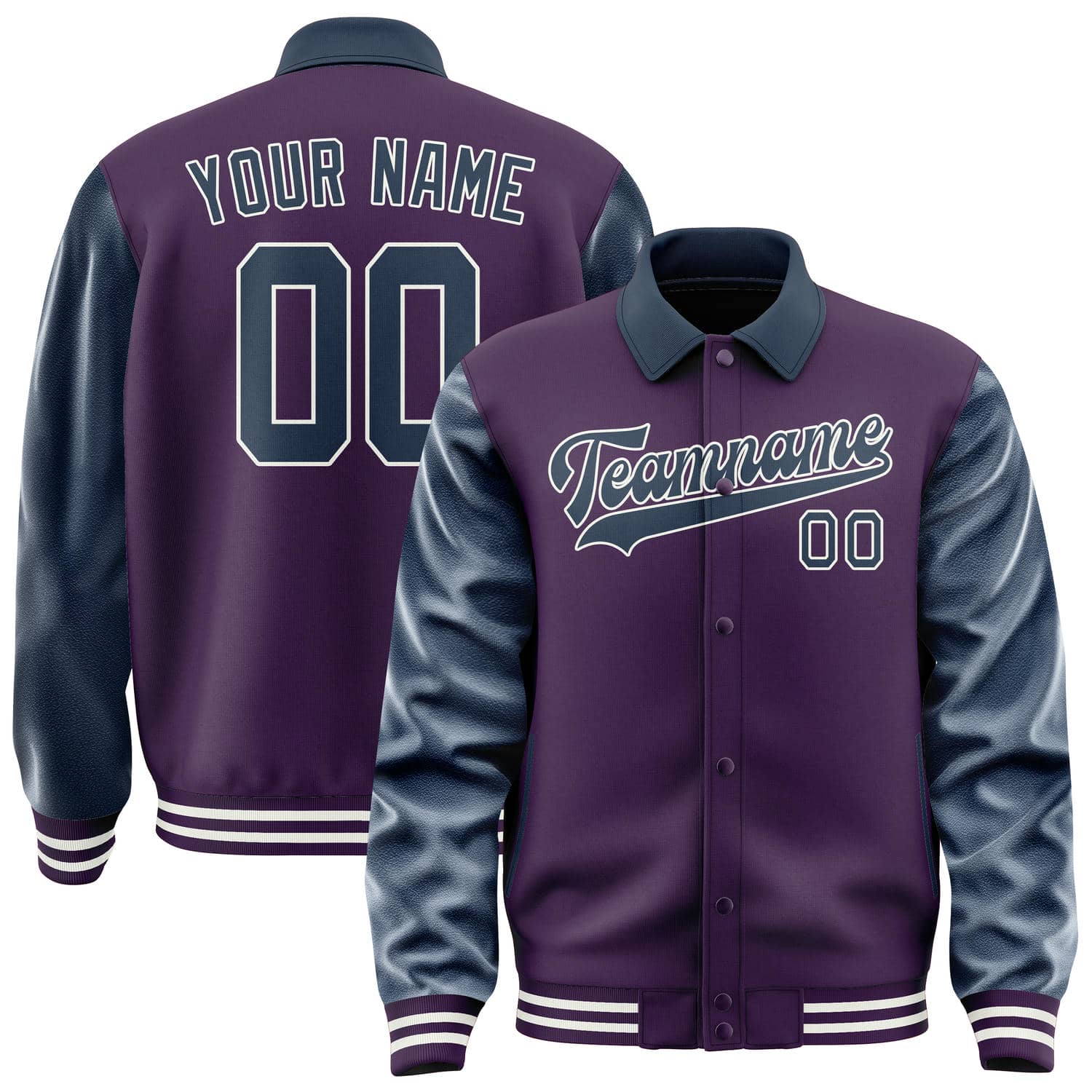 Custom Purple Blue Jacket