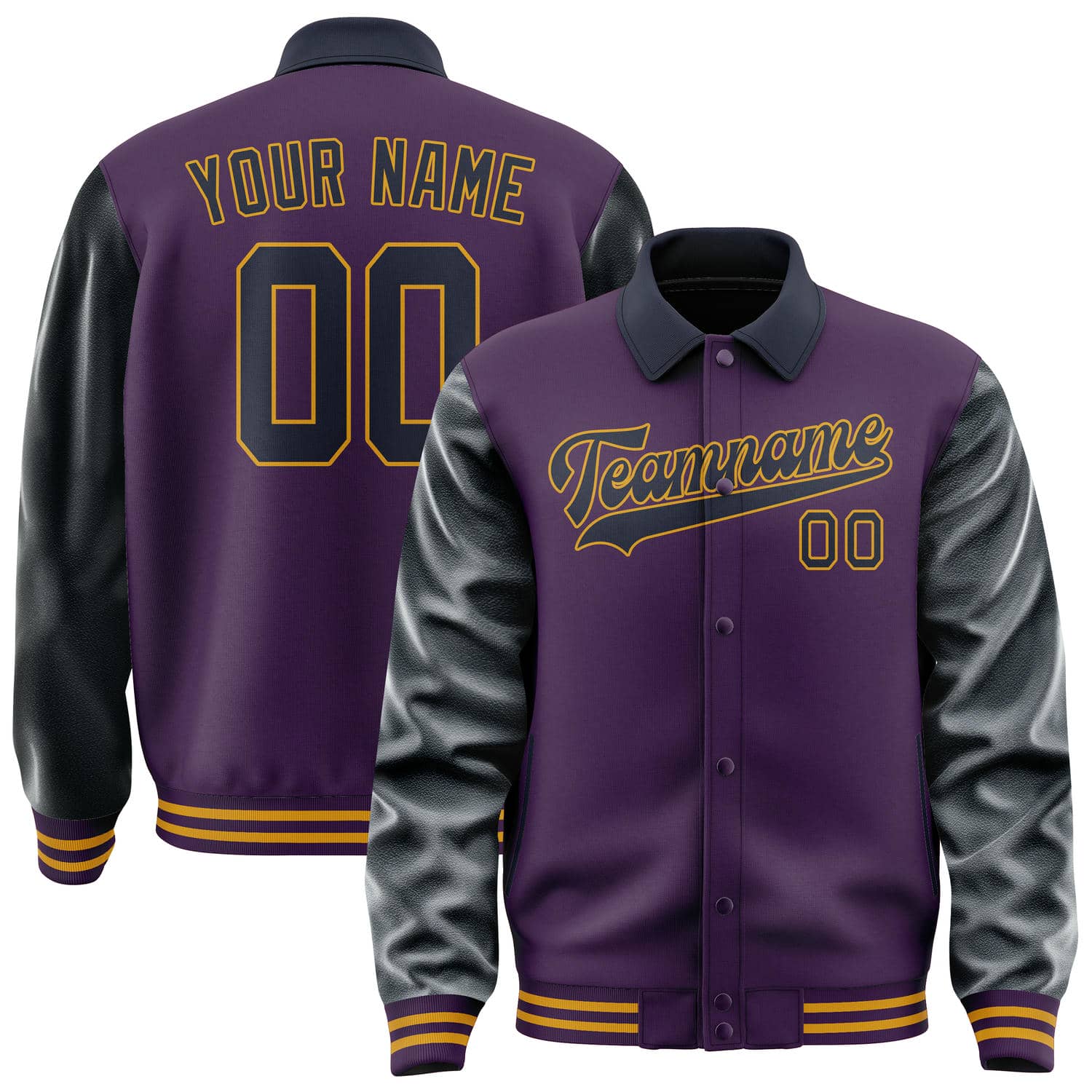 Custom Purple Navy Jacket