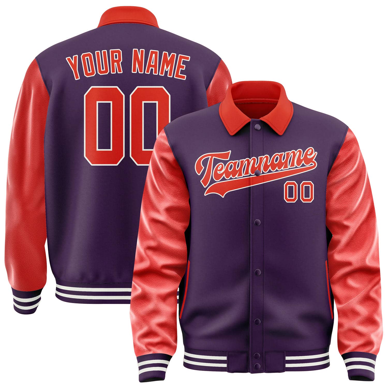 Custom Purple Orange Red Jacket