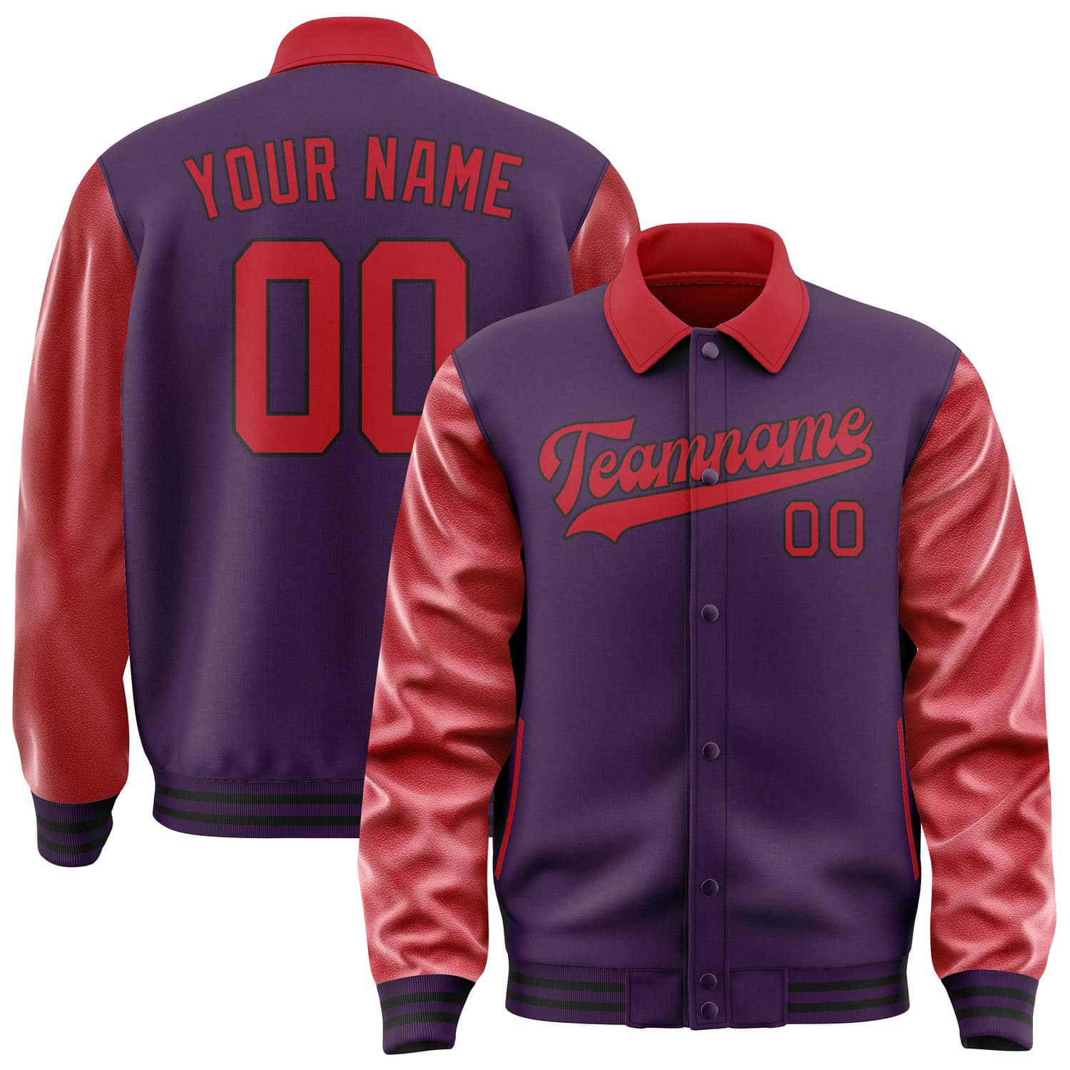 Custom Purple Red Jacket