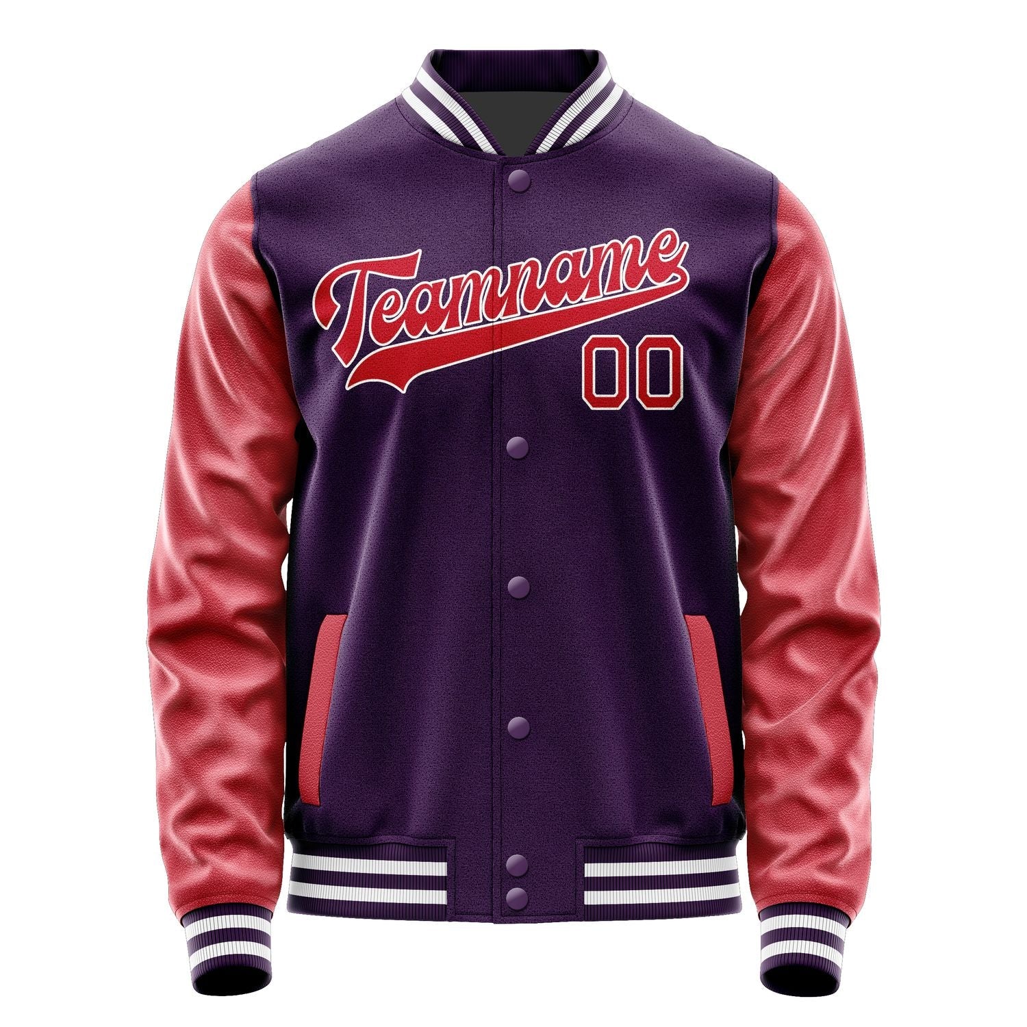 Custom Purple Red Jacket JA0707140718B31814