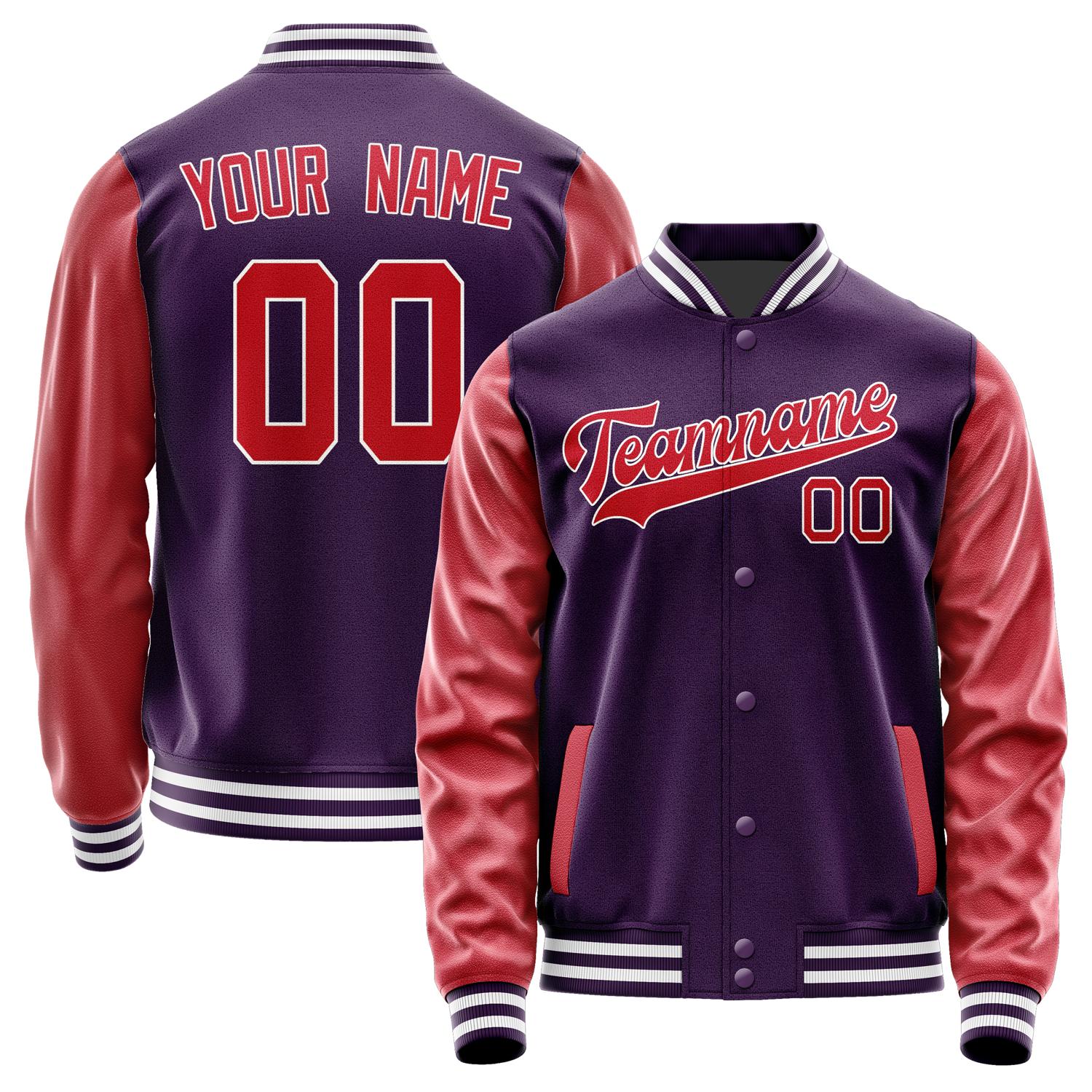 Custom Purple Red Jacket JA0707140718B31814