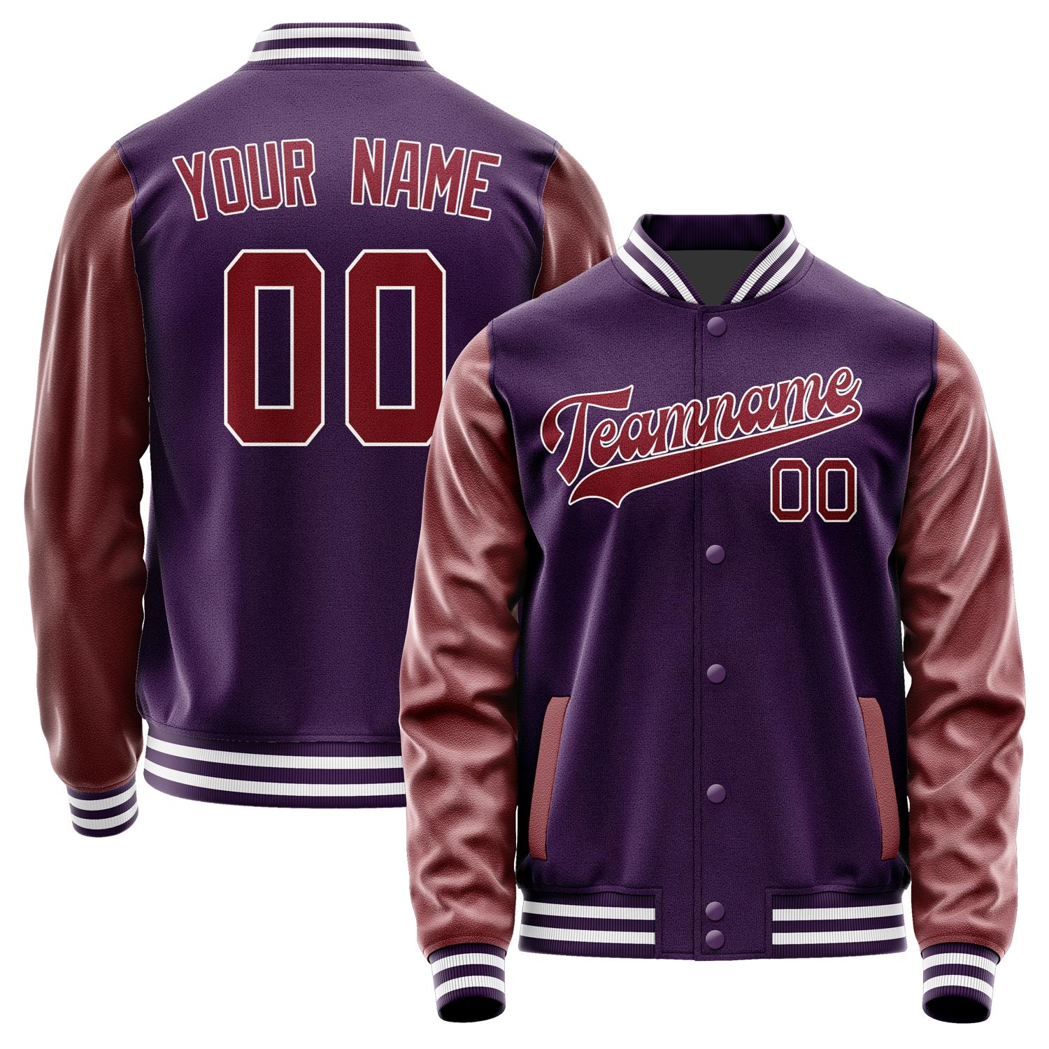 Custom Purple Crimson Red Jacket JA0707150718B31815