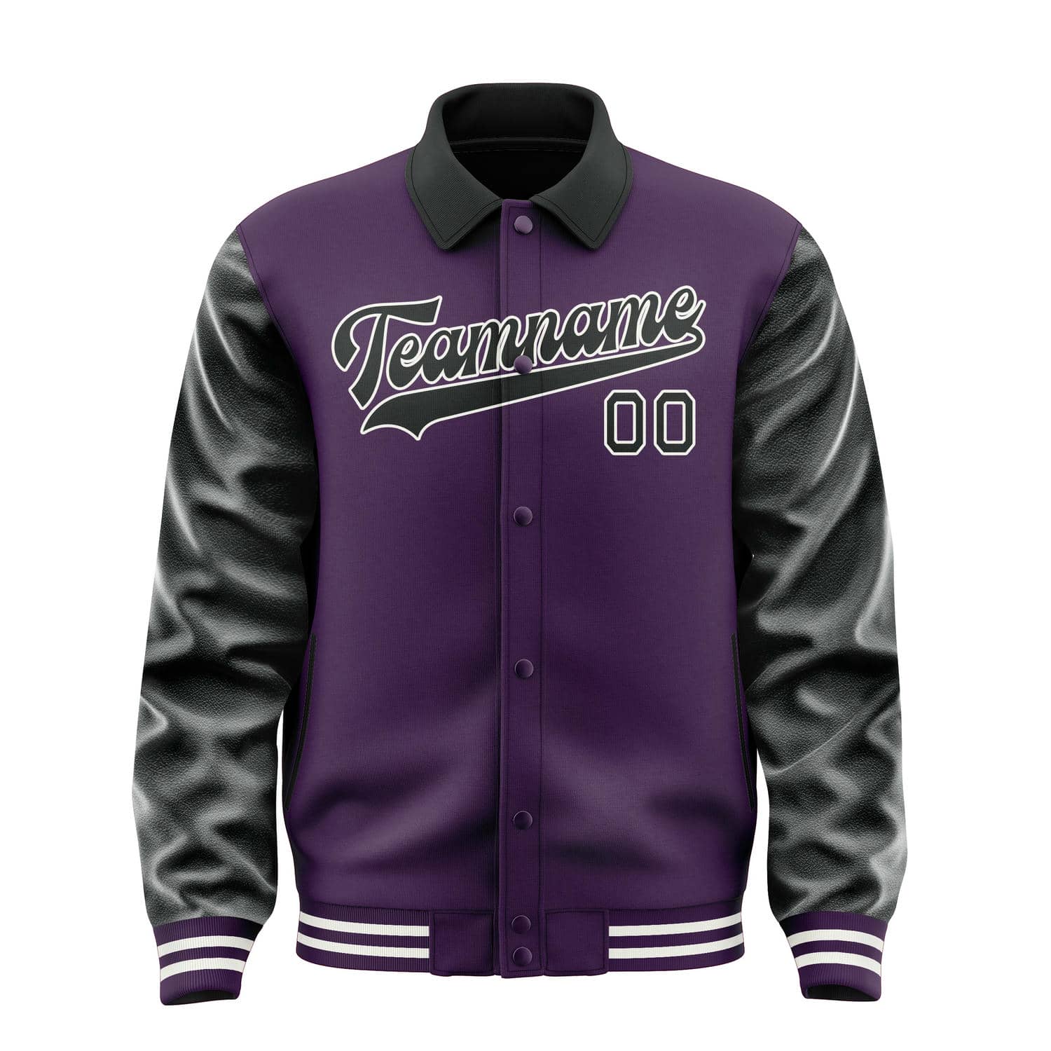 Custom Purple Black Jacket