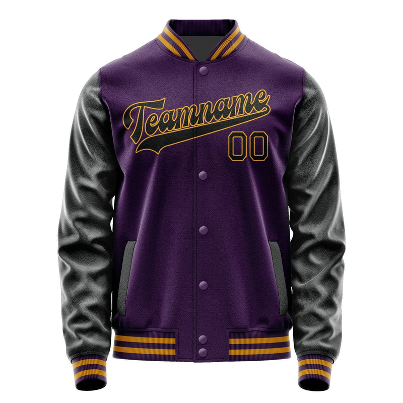 Custom Purple Black Jacket JA0707170719B31917