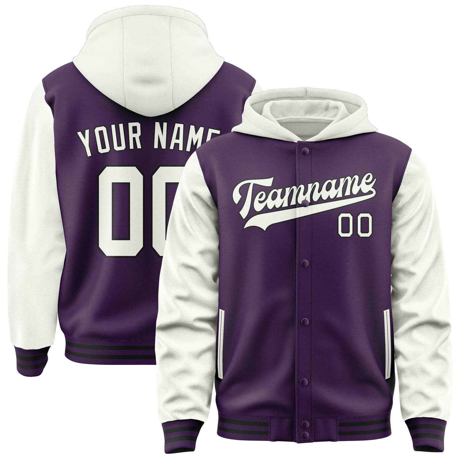 Custom Purple White Jacket