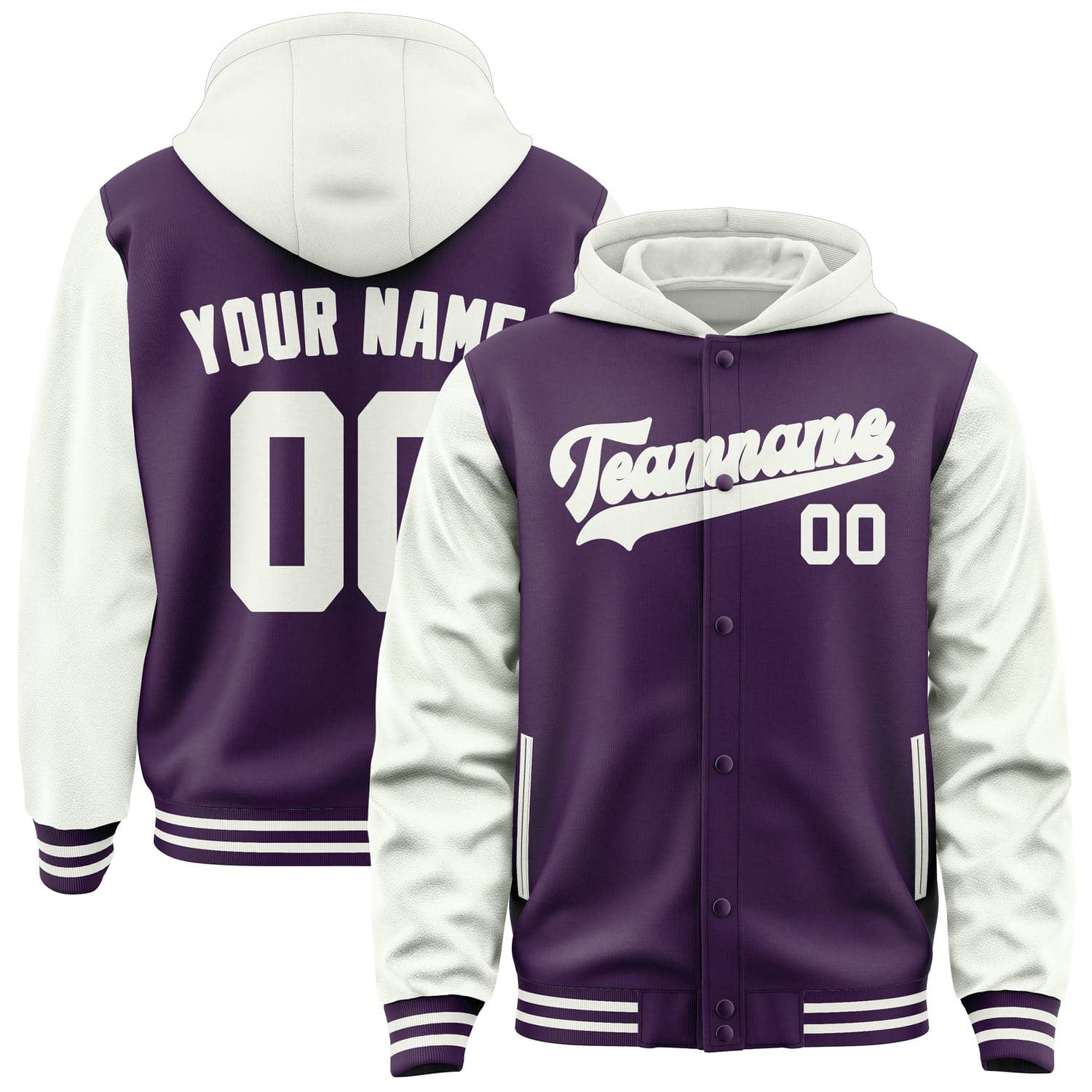 Custom Purple White Jacket