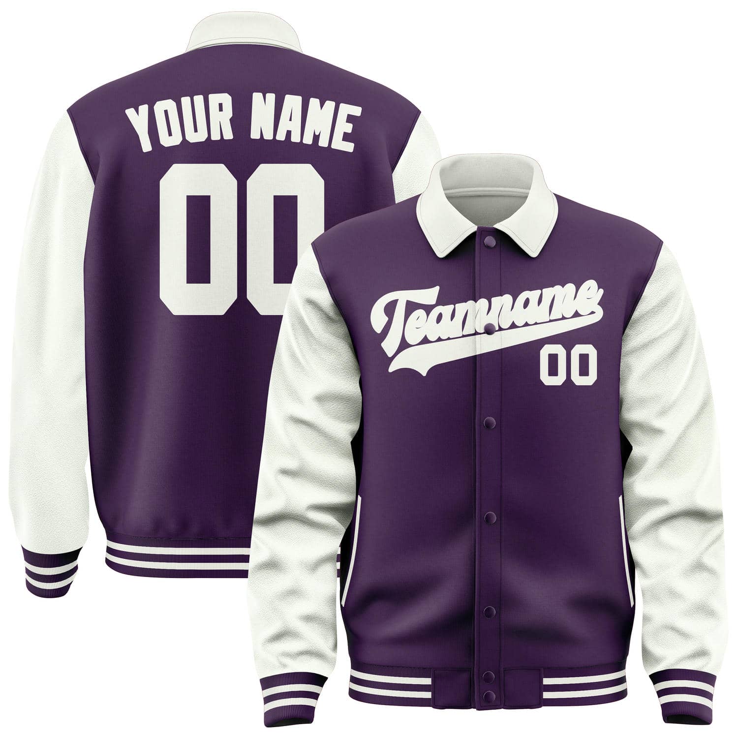 Custom Purple White Jacket