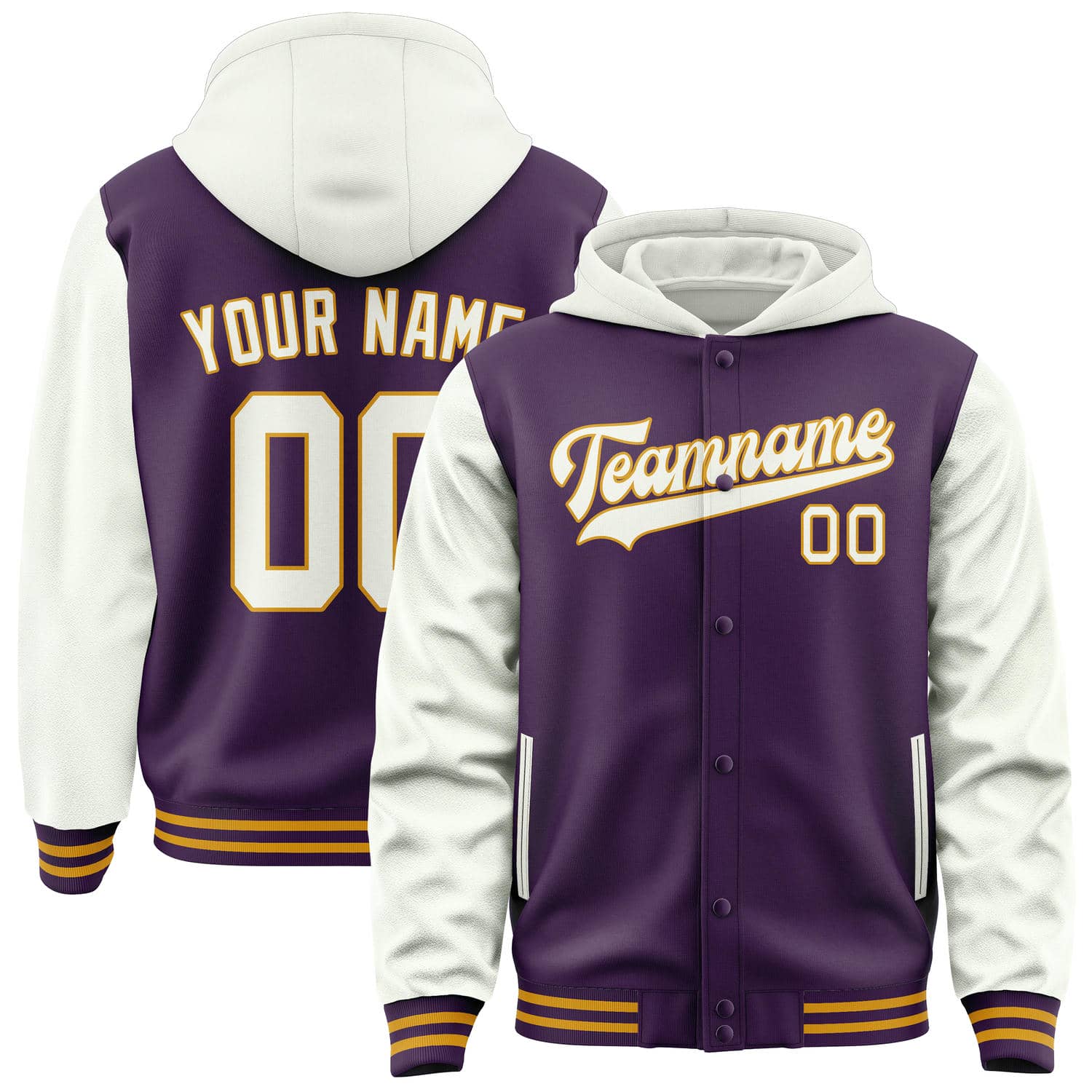 Custom Purple White Jacket