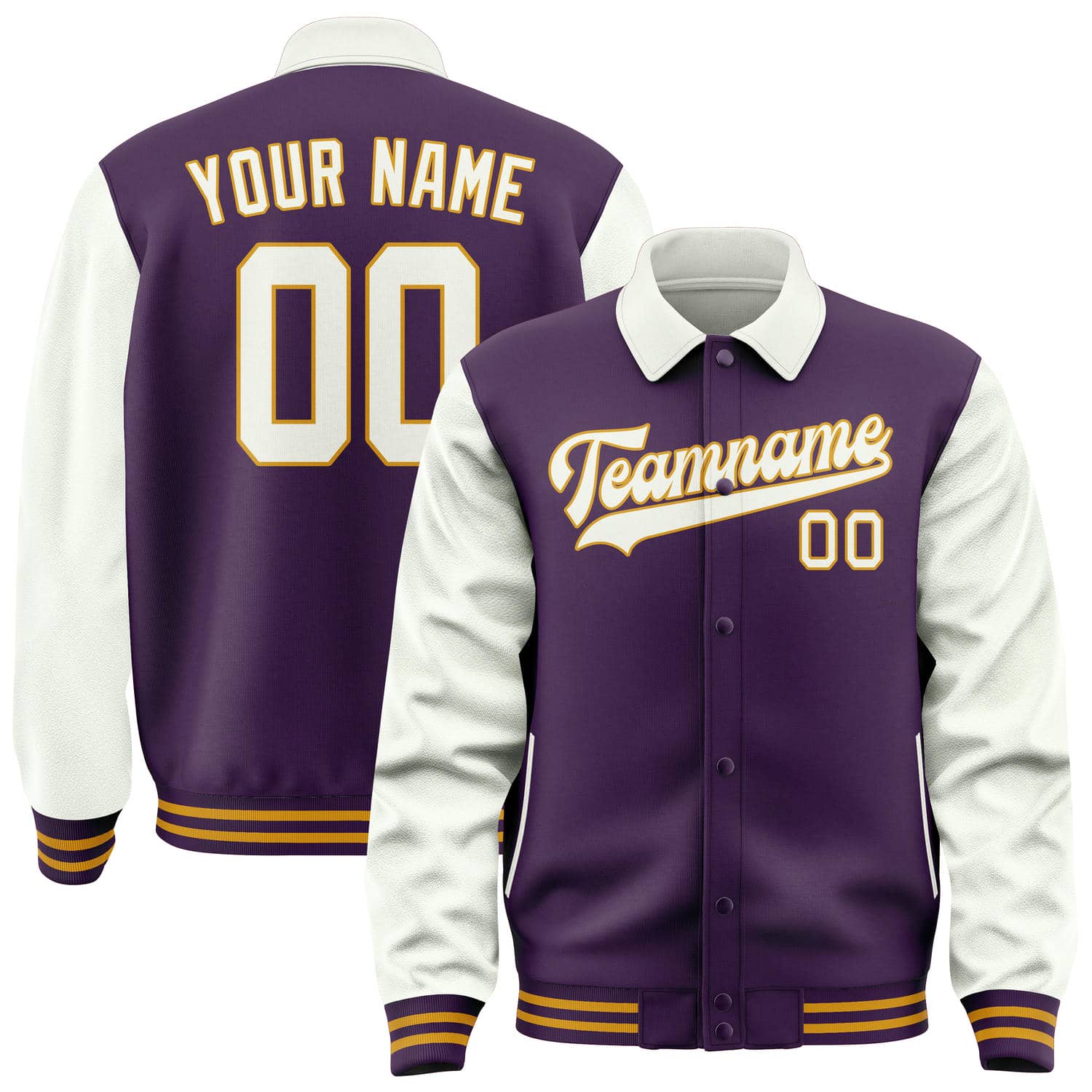 Custom Purple White Jacket