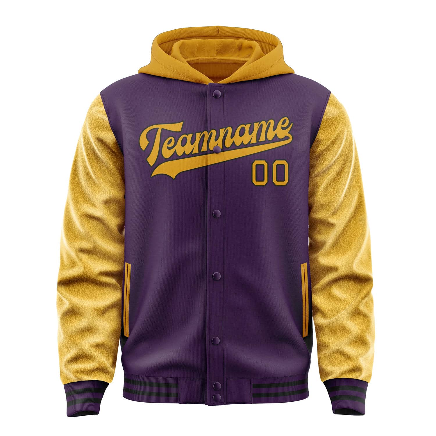 Custom Purple Yellow Jacket
