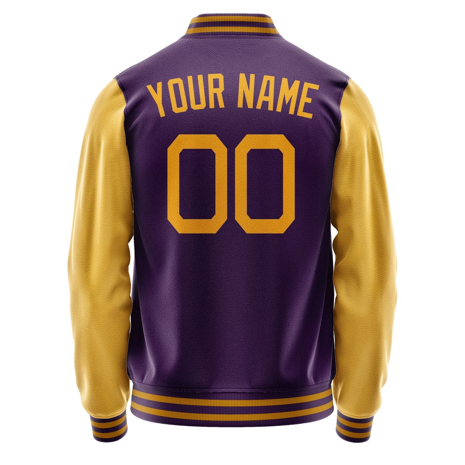 Custom Purple Yellow Jacket JA0707190718B21819
