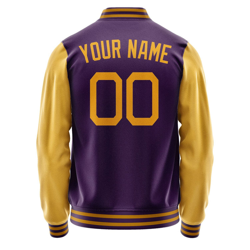 Custom Purple Yellow Jacket JA0707190718B21819